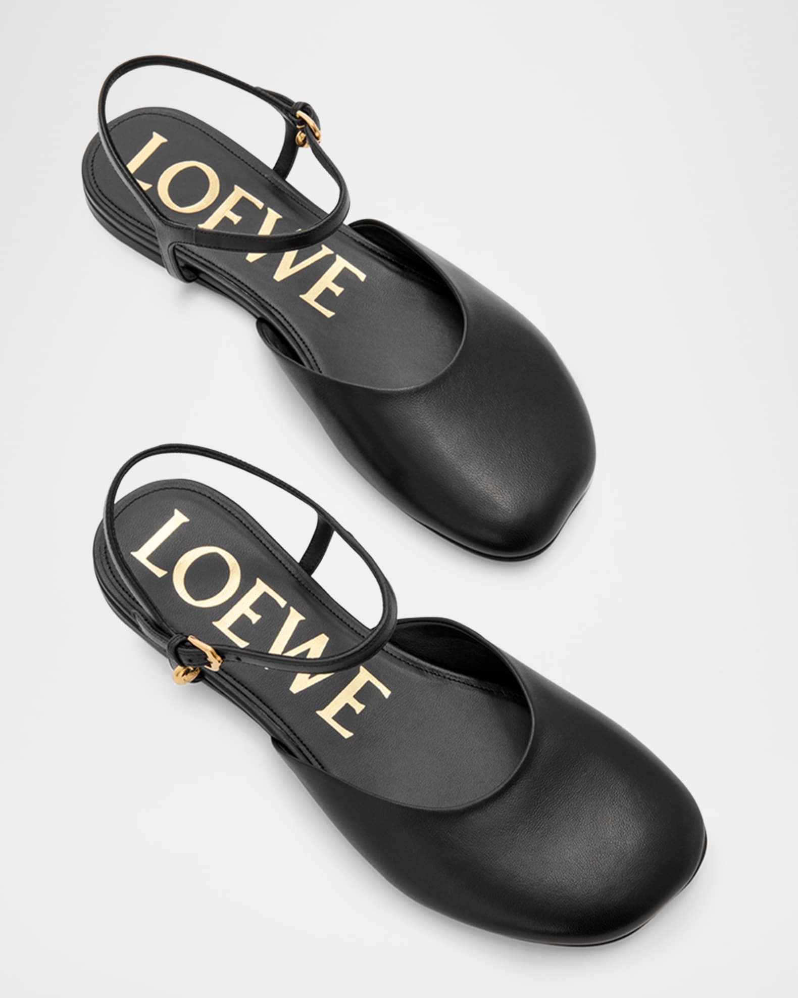 バレエシューズ LOEWE Ballerina 'Toy' Loewe Toy Ankle-Strap Ballerina Flats | Neiman Marcus