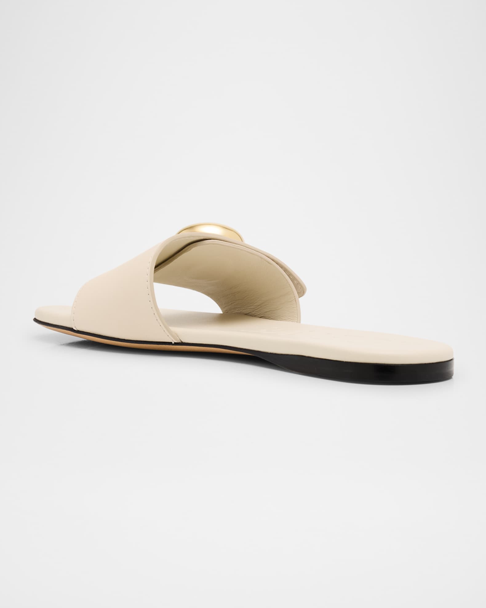サンダル・ミュール Loewe slides Loewe Pebble Leather Slide Sandals | Neiman Marcus