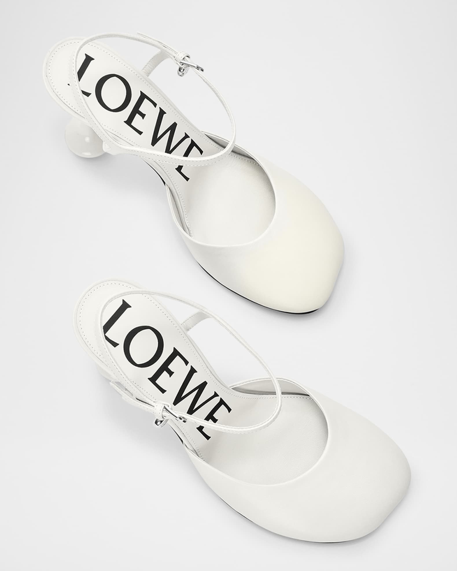 Loewe Toy Leather Ankle-Strap Pumps | Neiman Marcus