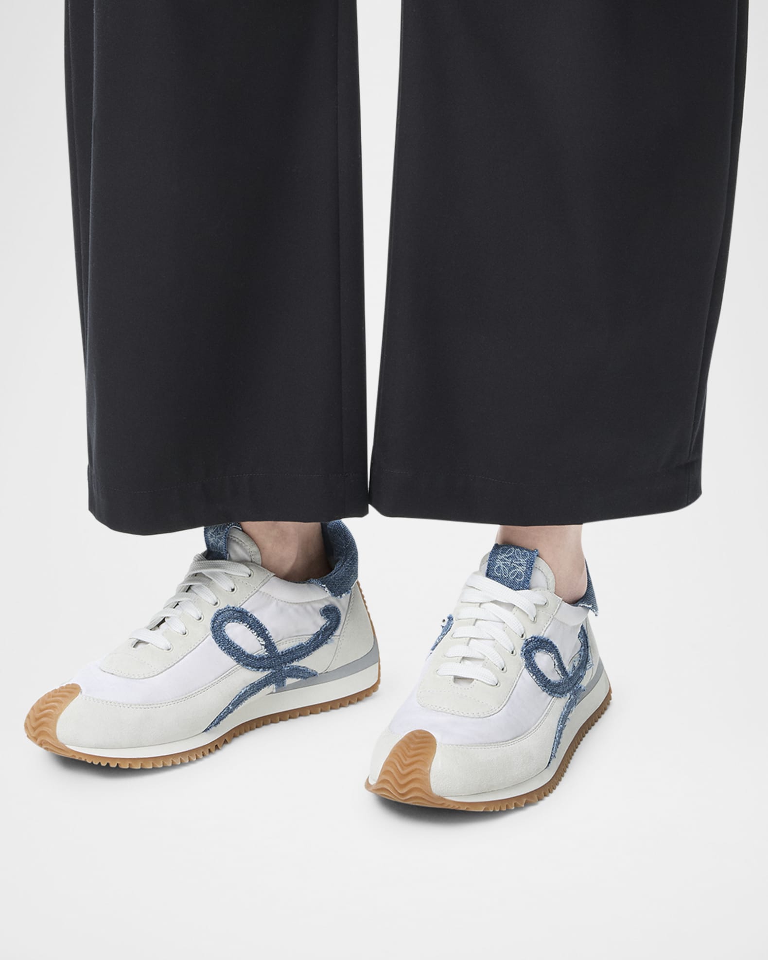 スニーカー LOEWE FLOW RUNNER 2.0 SNEAKERS Flow Runner 2.0 in nylon and suede Multicolor - LOEWE