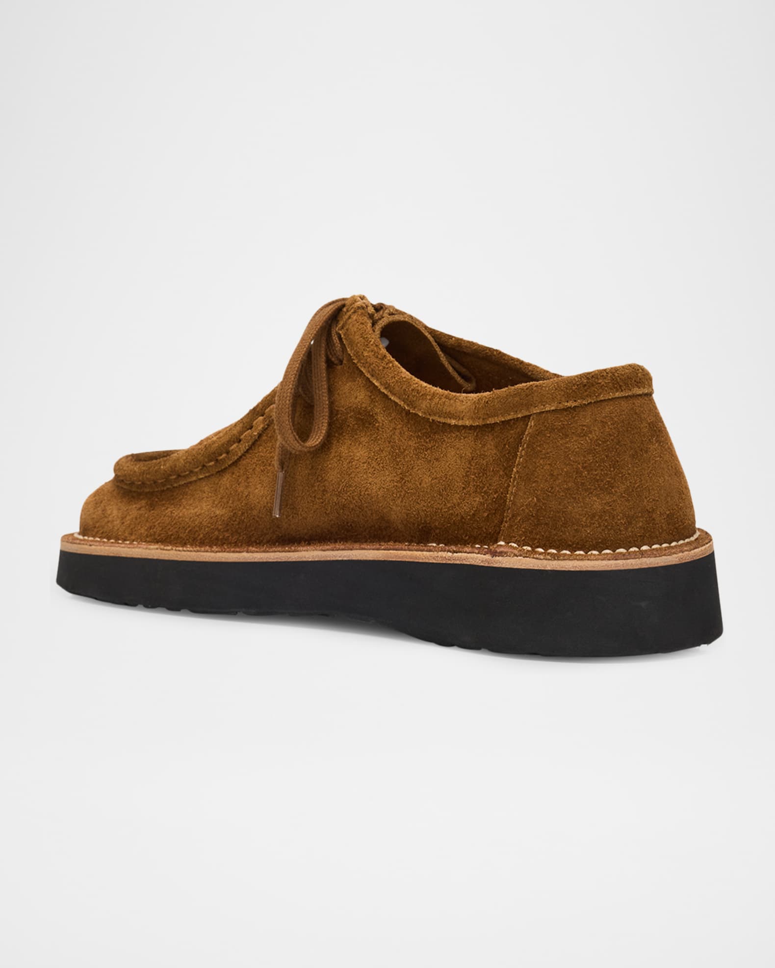 Loewe Faro Suede Lace-Up Derby Shoes | Neiman Marcus