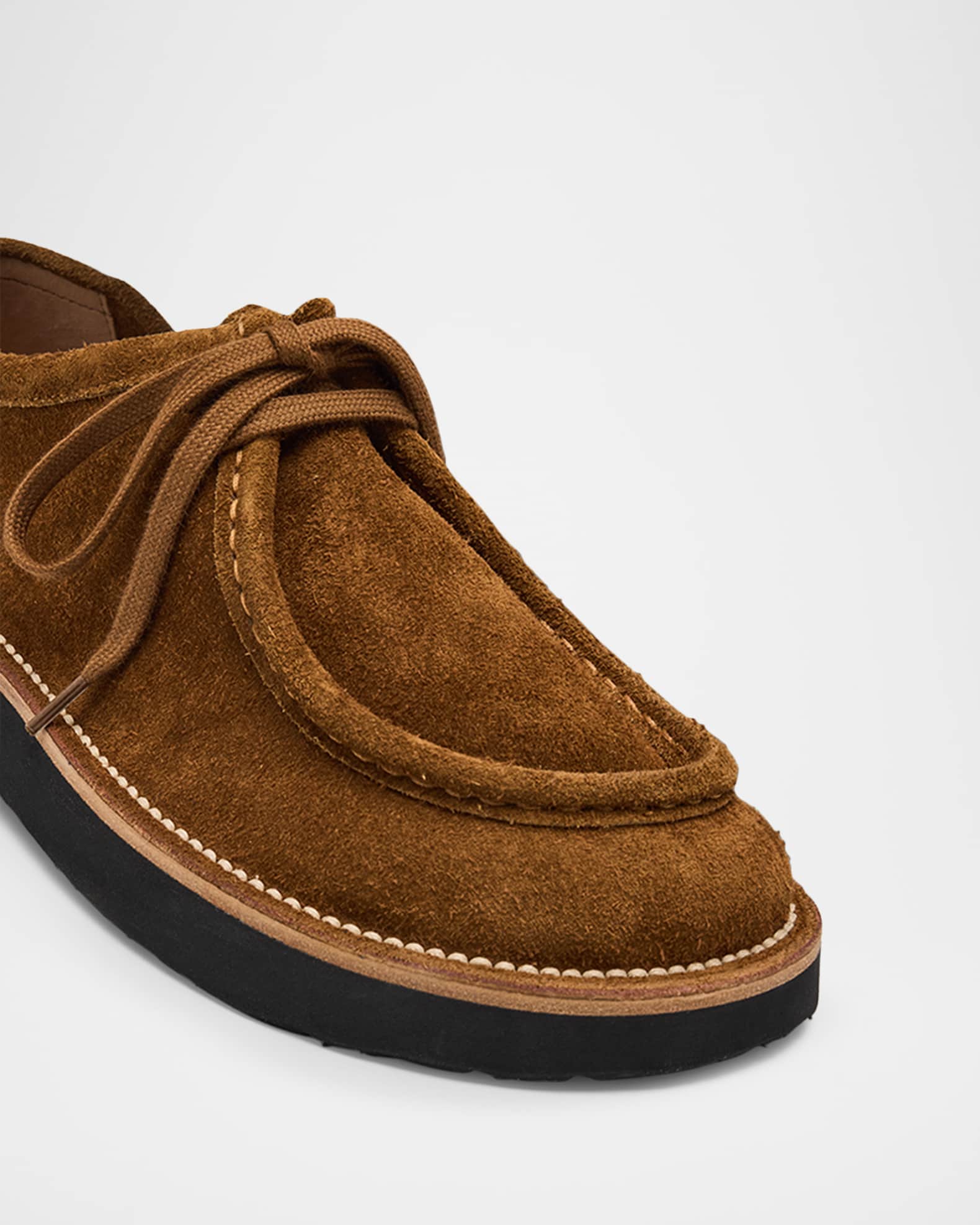 Loewe Faro Suede Lace-Up Derby Shoes | Neiman Marcus