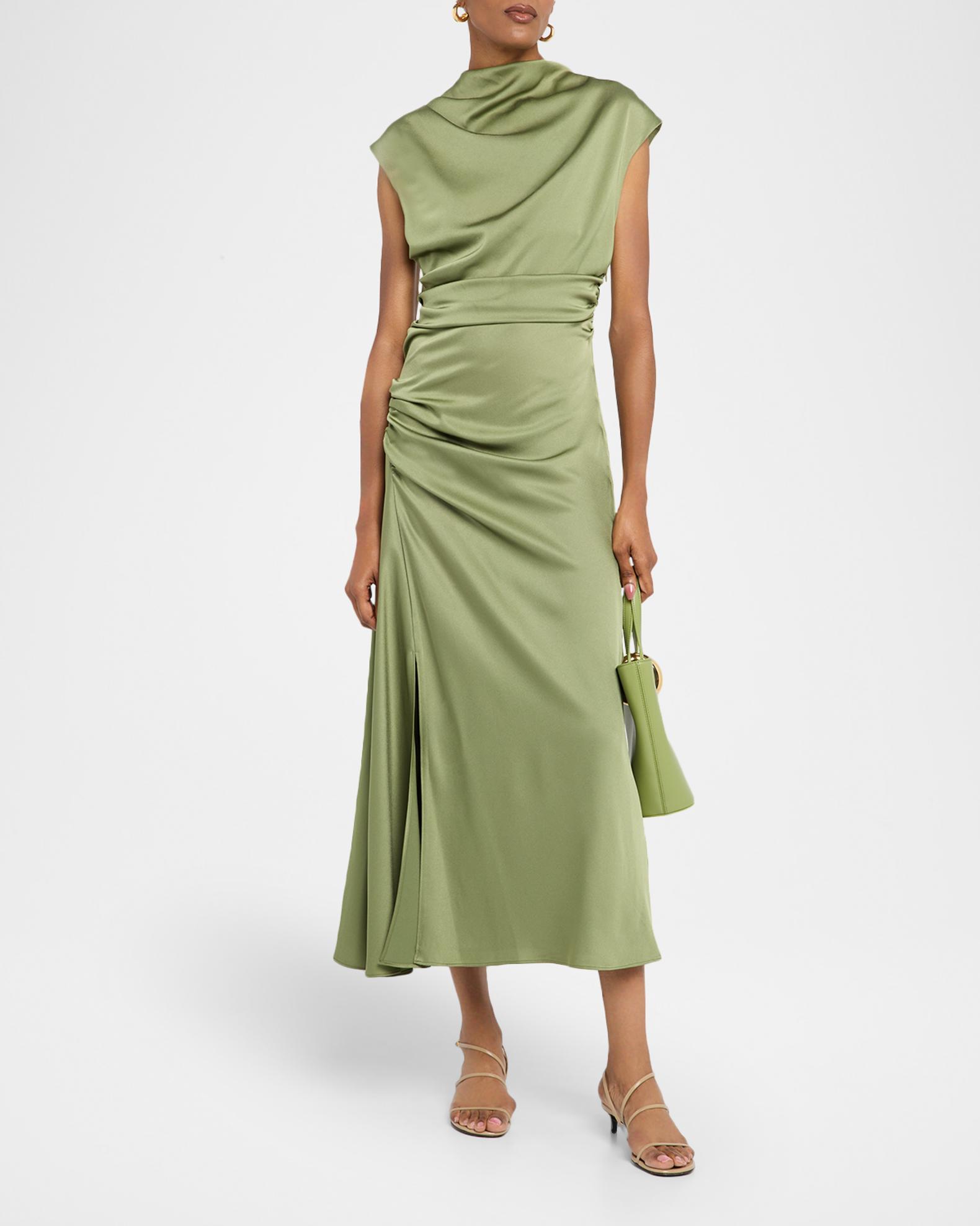 SIMKHAI Burke Draped Jersey Midi Dress main image 1