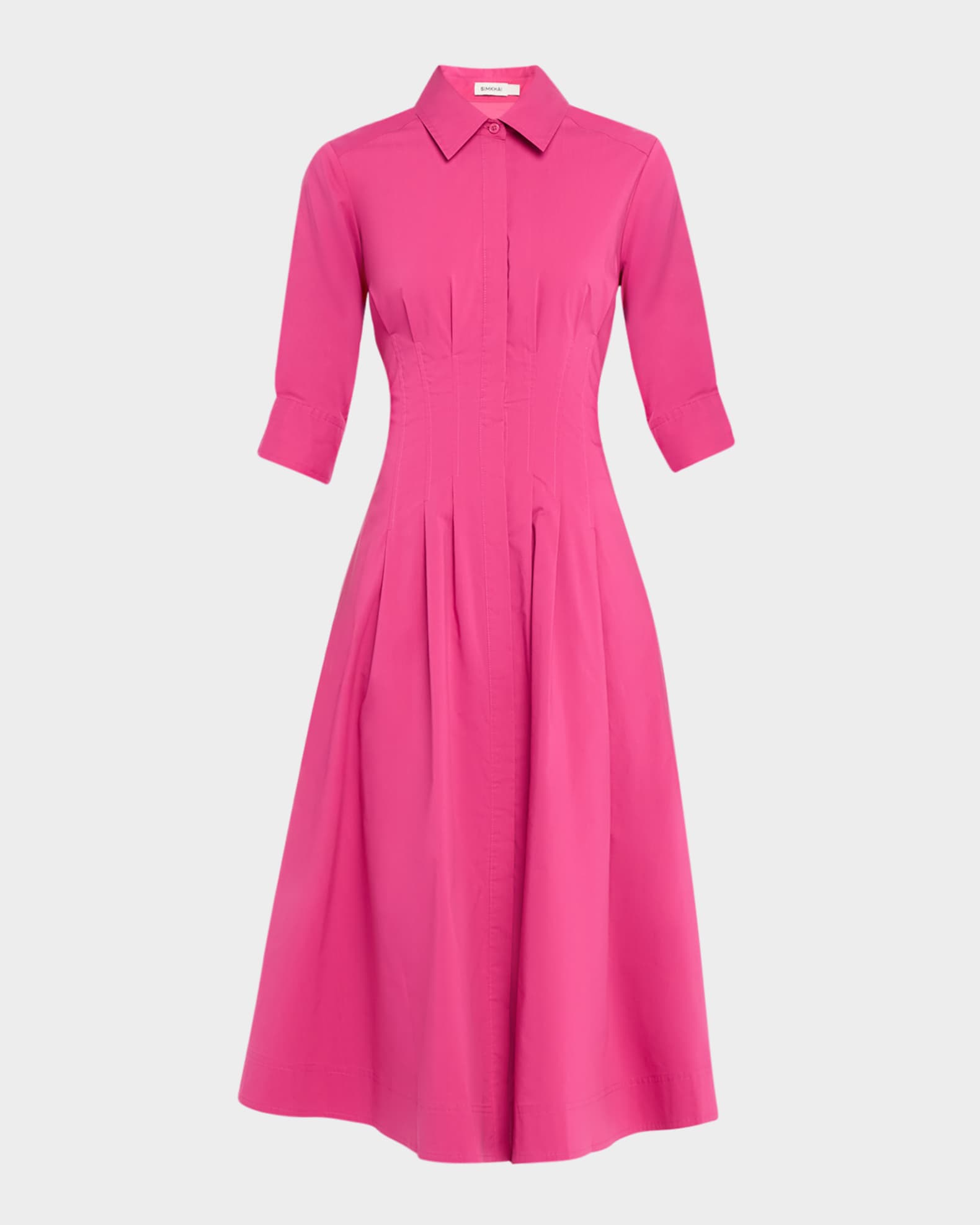 Jazz Pintuck Midi Dress 0