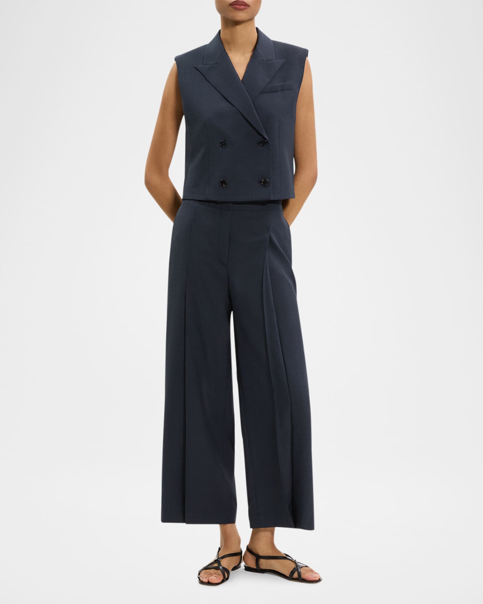 トップス W Double Front Double Vest ic_fluent_arrow_enter_24_filled