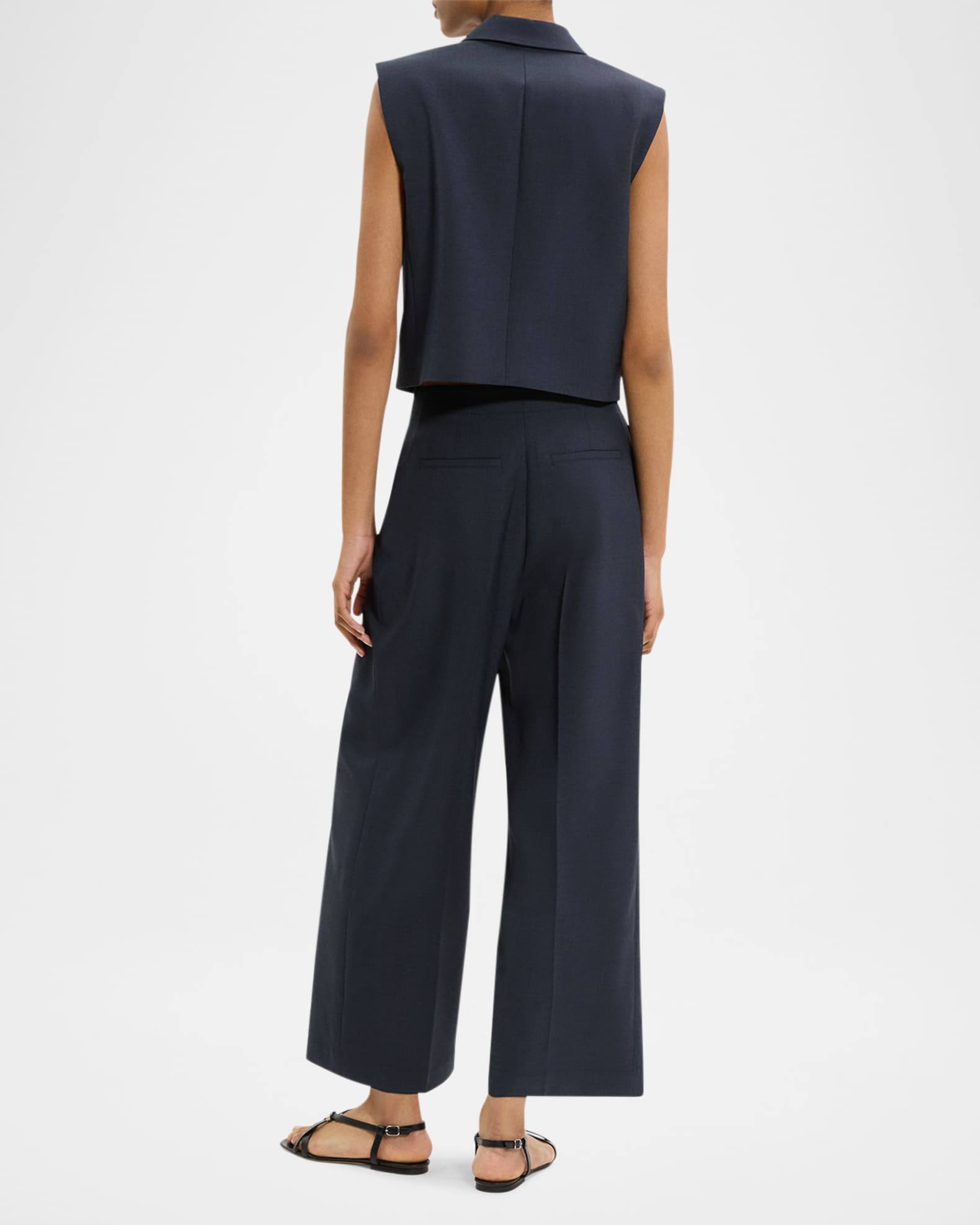ボトムスその他 Theory Slightly Cropped Double-Breasted Vest With Peak Theory Double Breasted Vest | Shopbop