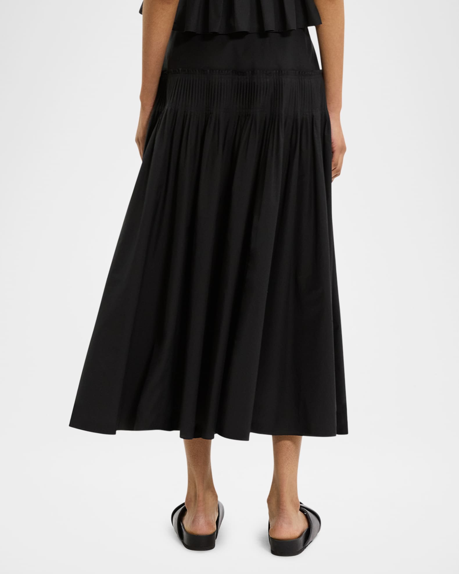 【PORTERNA】Eddy Mid-Length Skirt CHS_RUCHED WAIST