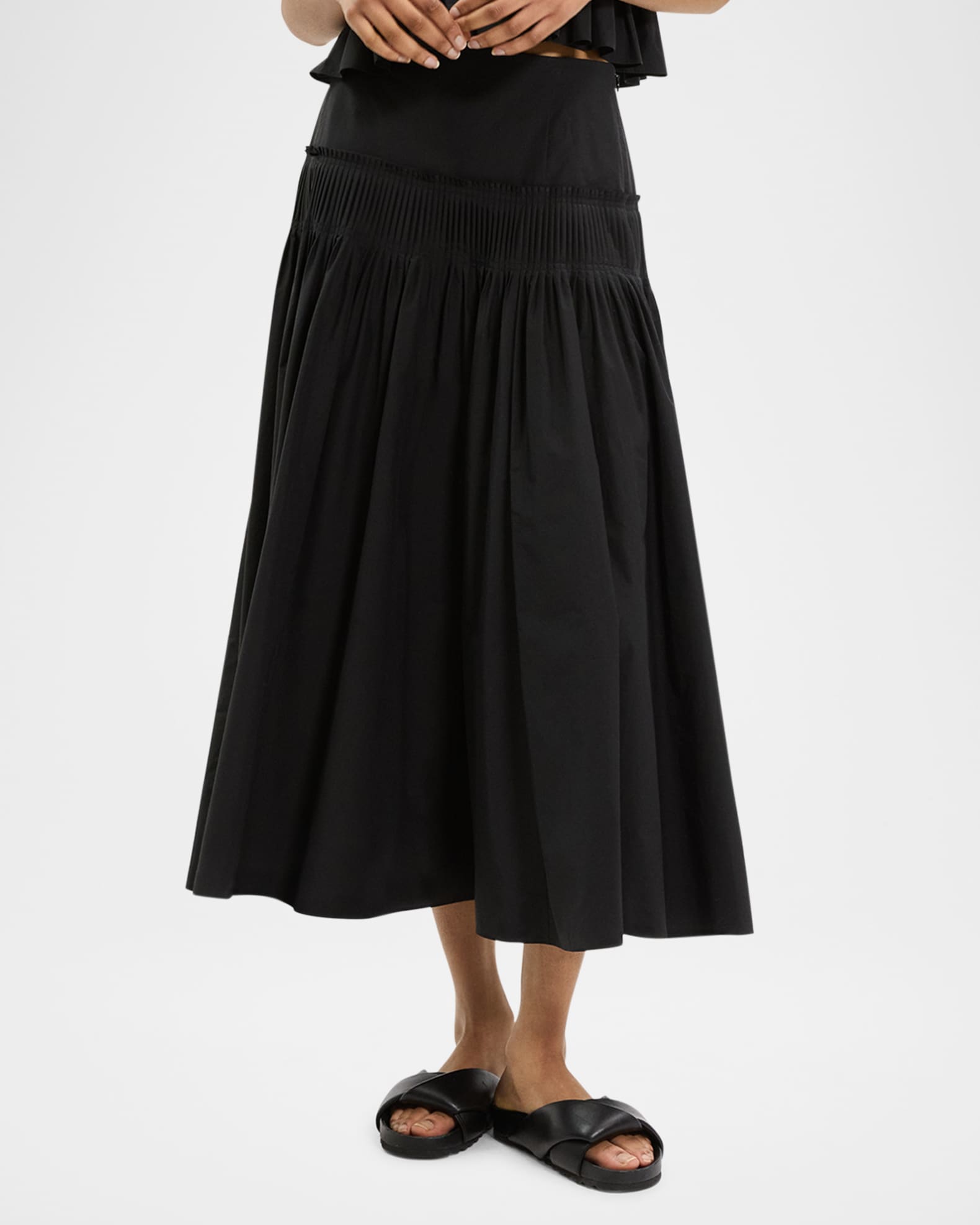 Twill Full Volume Skirt | Karen Millen