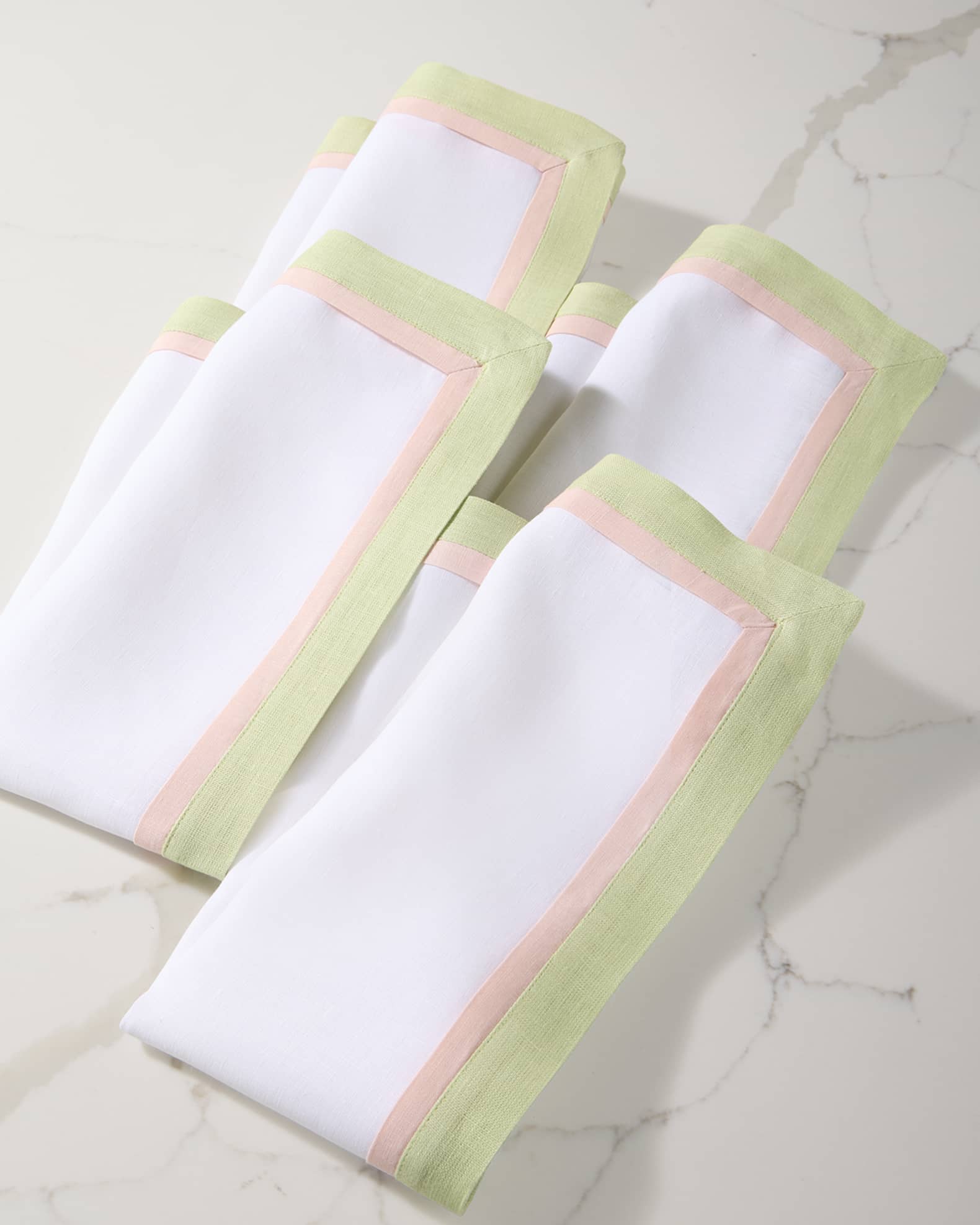 Tailored Border Napkins, Set of 4 0