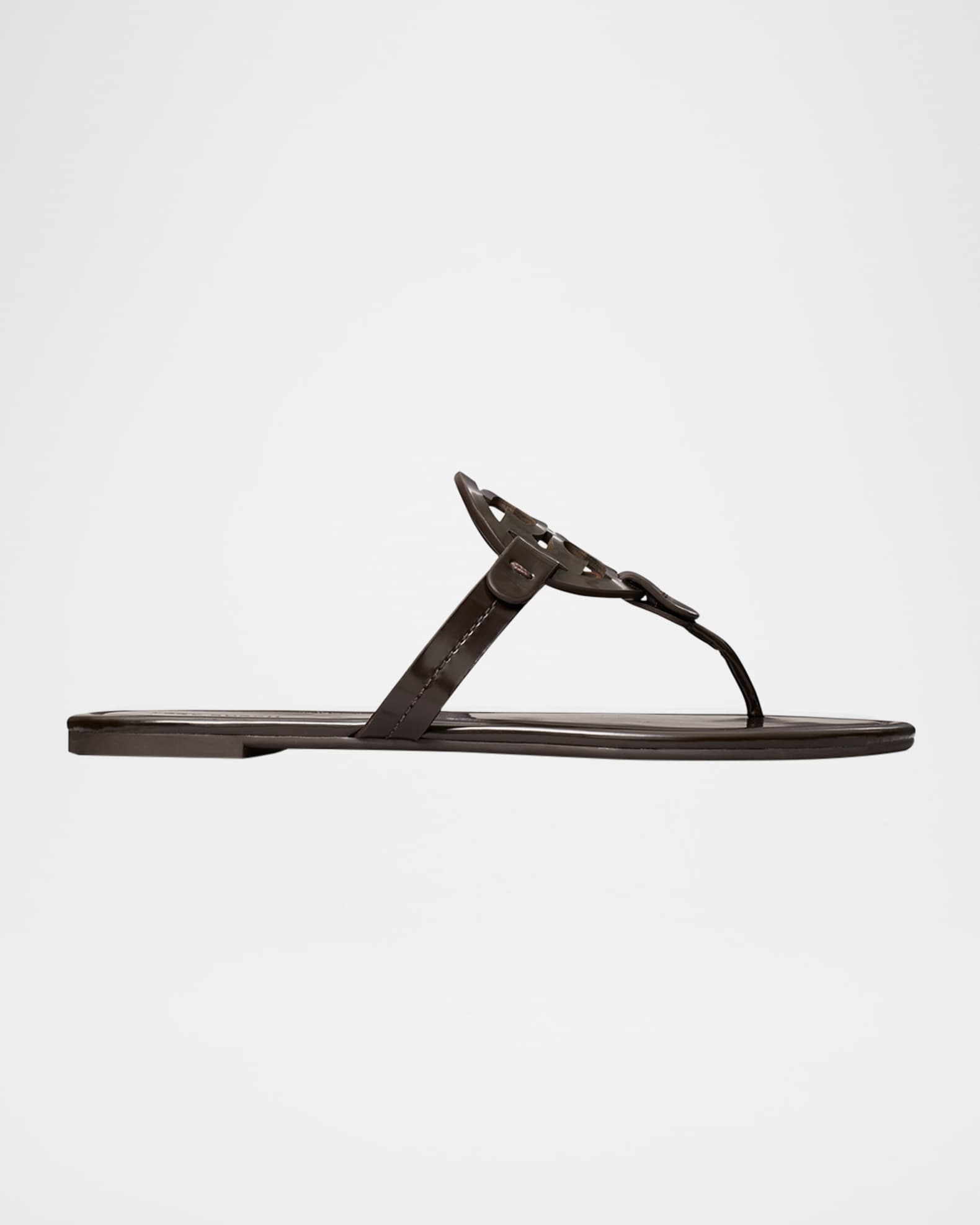 Miller Leather Logo Thong Sandals