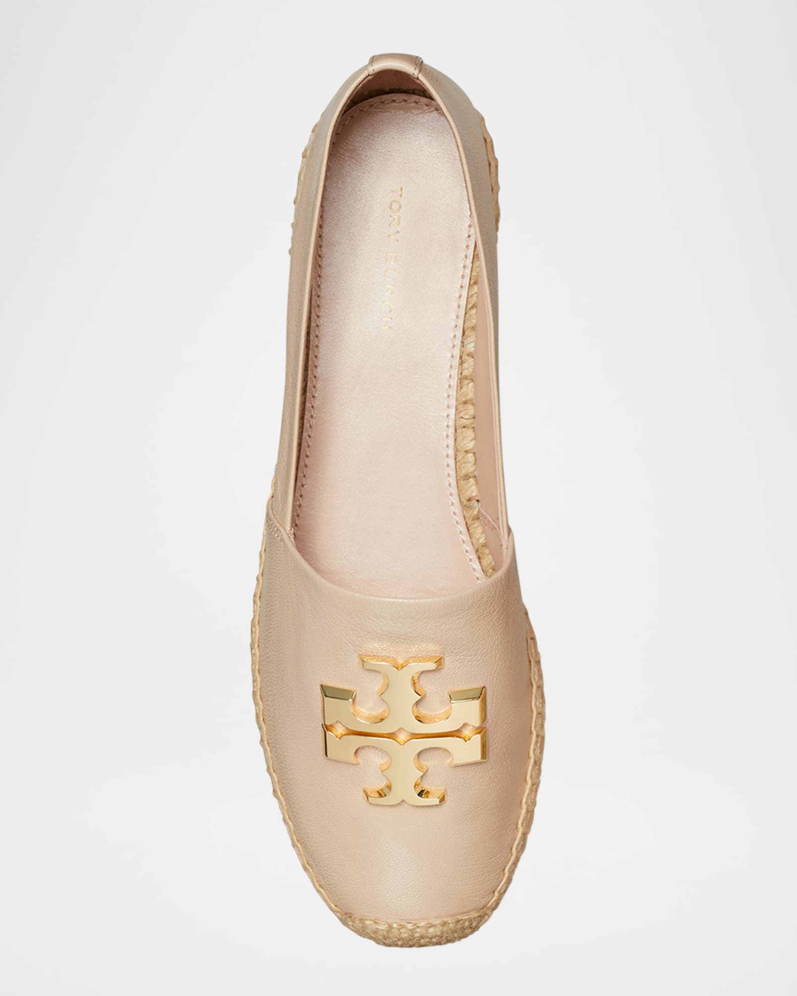 【関税・送料込】 TORY BURCH Eleonor レザー サンダル Tory Burch Eleanor Leather Medallion Espadrilles | Neiman Marcus