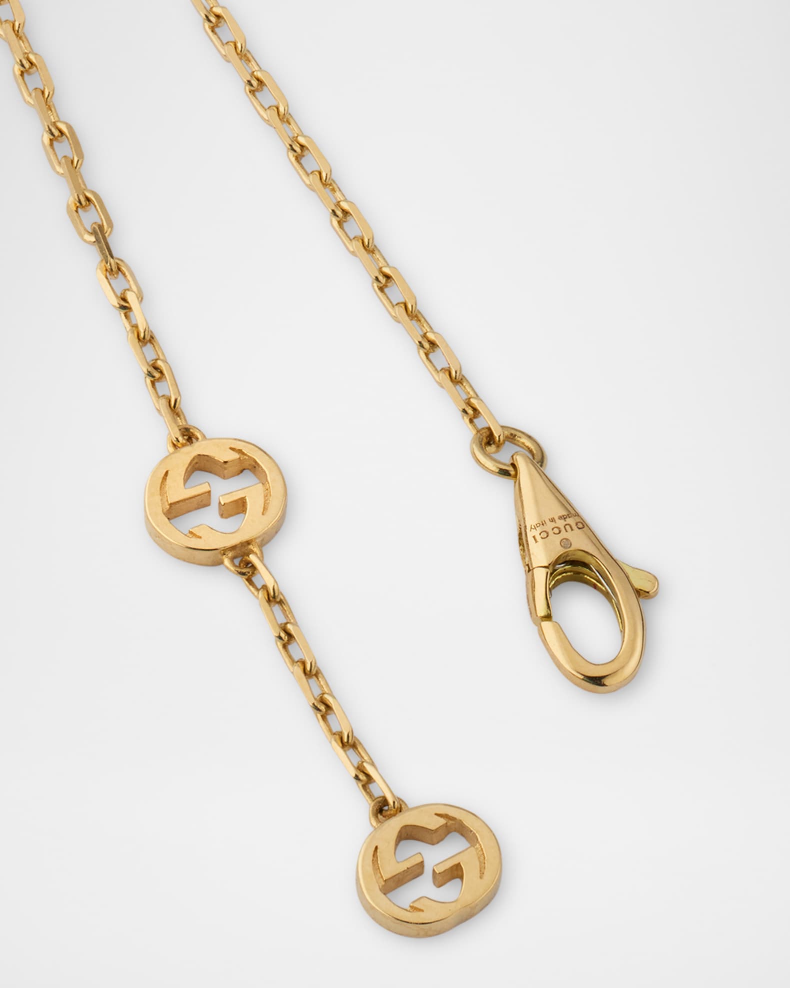 Gucci Gucci Interlocking 18K Yellow Gold Chain Bracelet with
