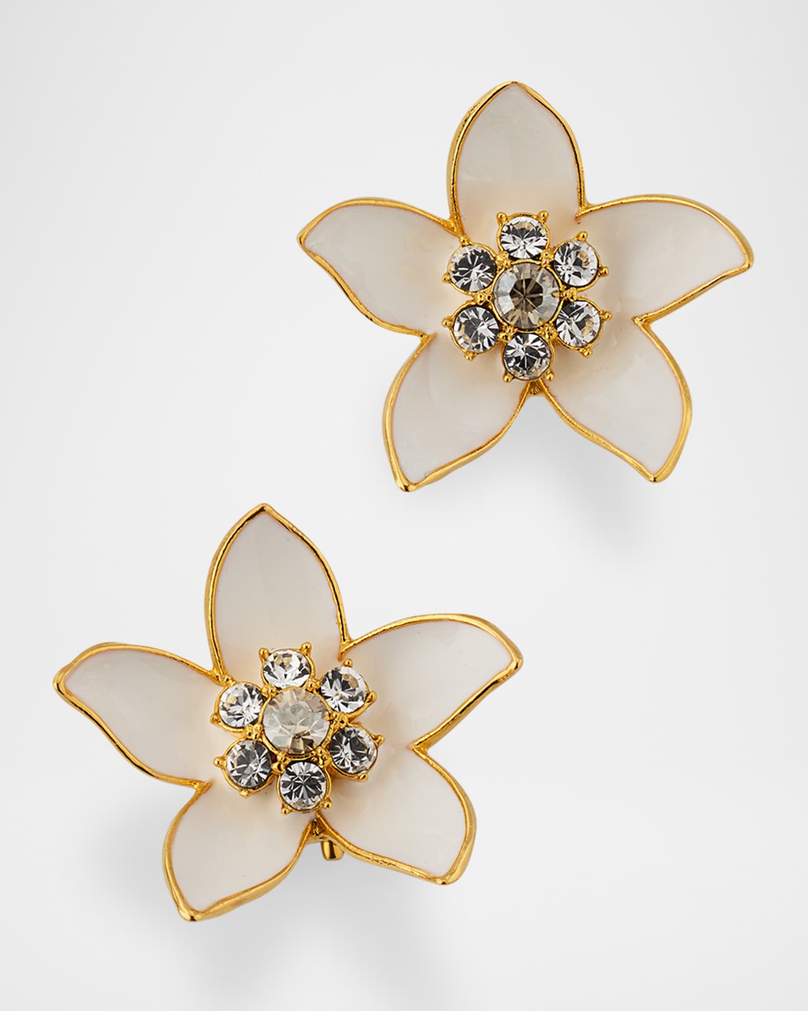 Jasmin Enamel Stud Earrings 0