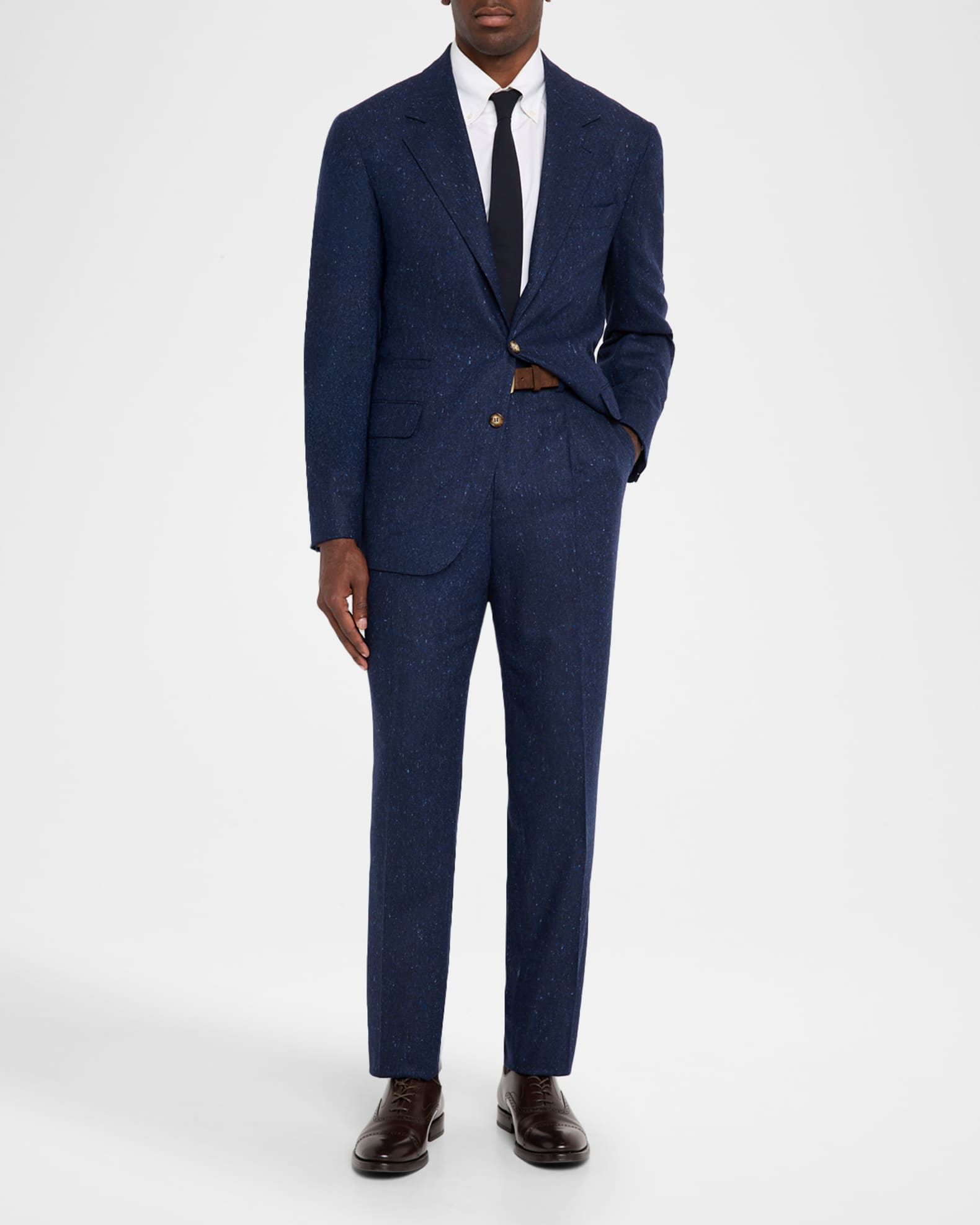 Brunello Cucinelli Men's Wool and Cashmere Flecked Two-Piece Suit