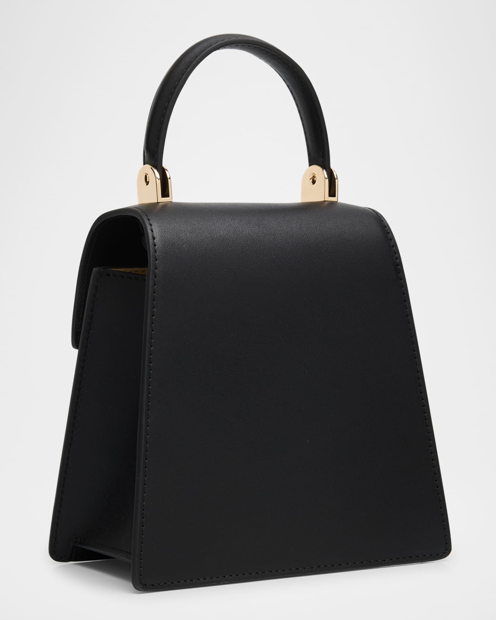 Emily商品 Cult Gaia Emilia Flower-Embellished Leather Top-Handle Bag