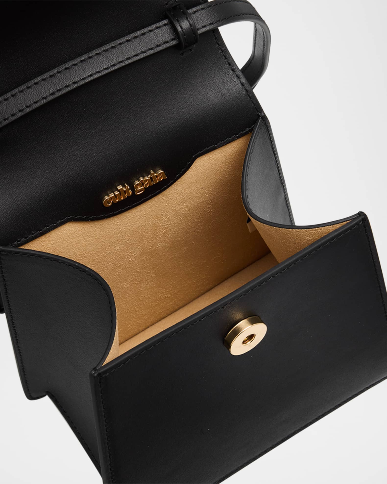 Emily商品 Cult Gaia Emilia Flower-Embellished Leather Top-Handle Bag