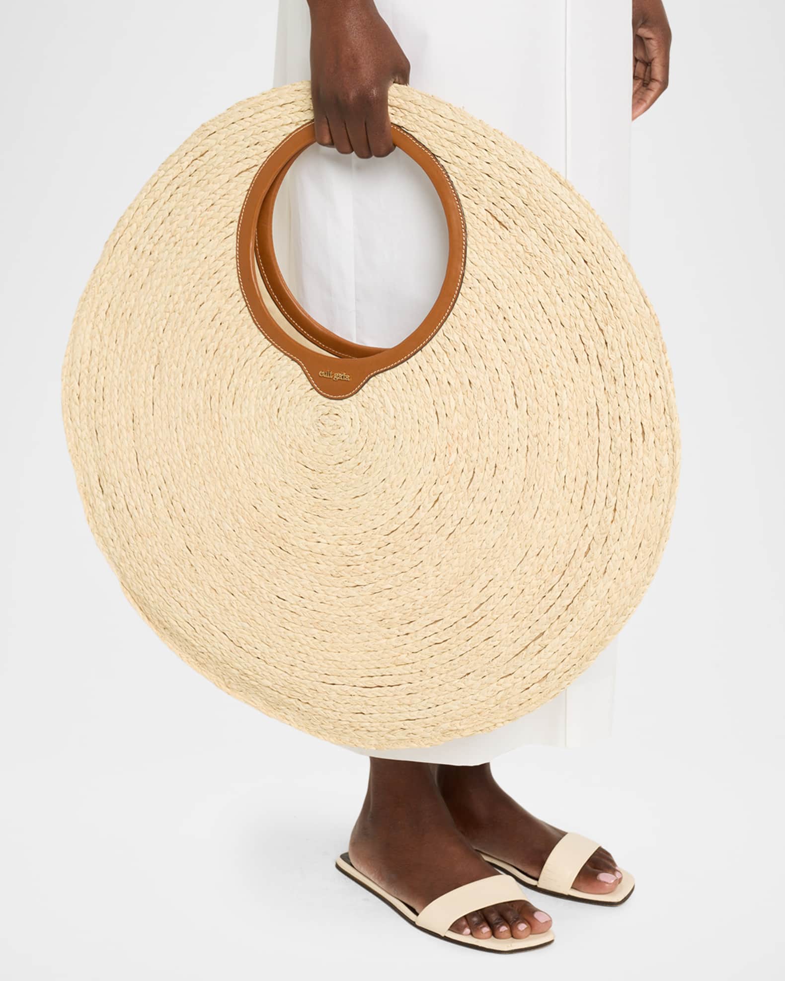Amun Oversized Raffia Shoulder Bag 1
