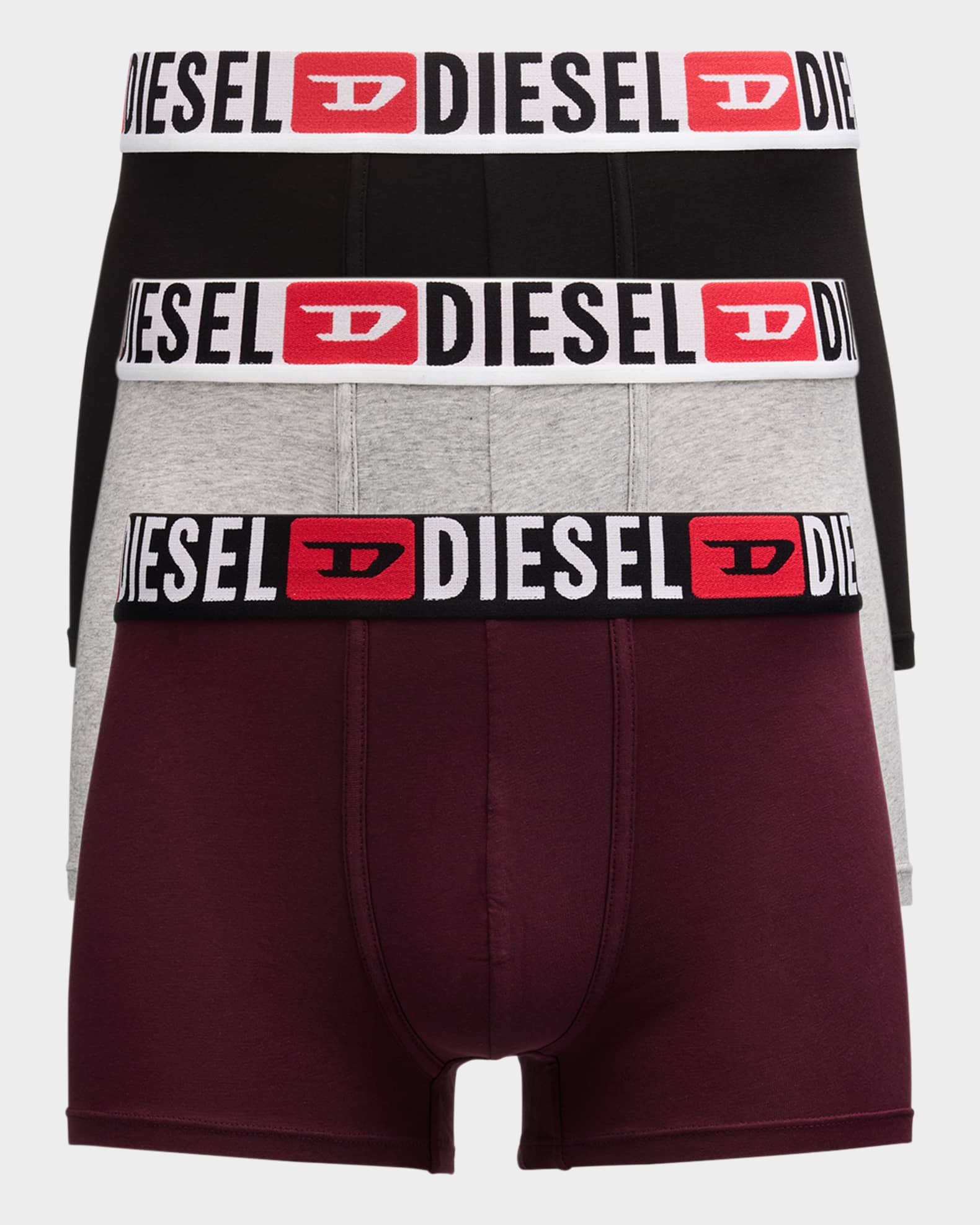 Diesel Men's Damien Multicolor DCore 3-Pack Boxer Briefs Neiman