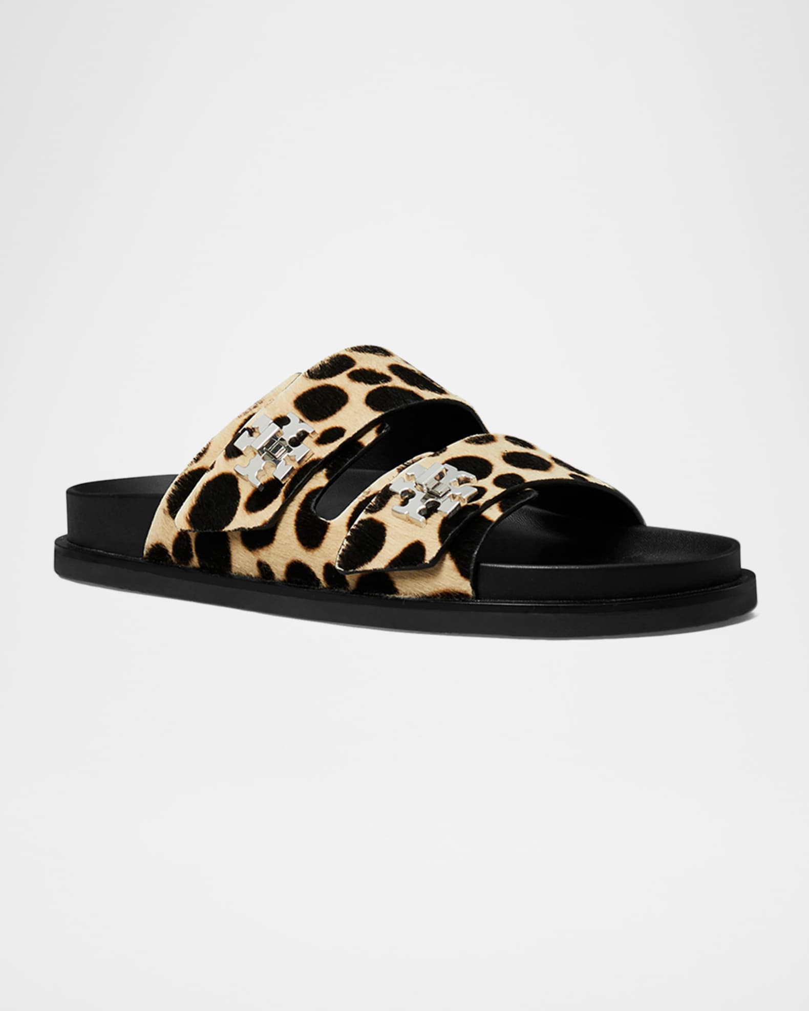 Turnlock Calf Hair Sport Slides 1