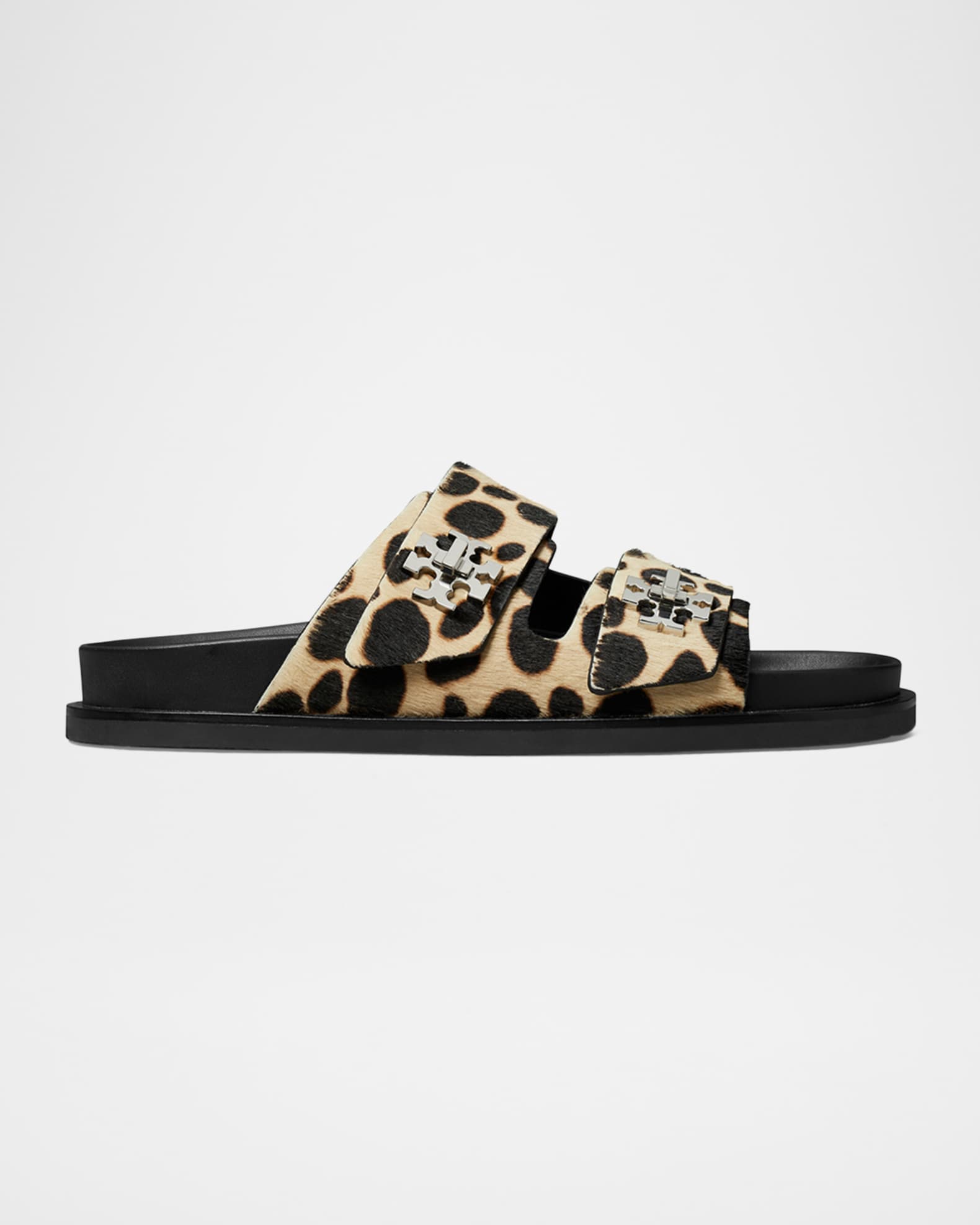 Turnlock Calf Hair Sport Slides 0