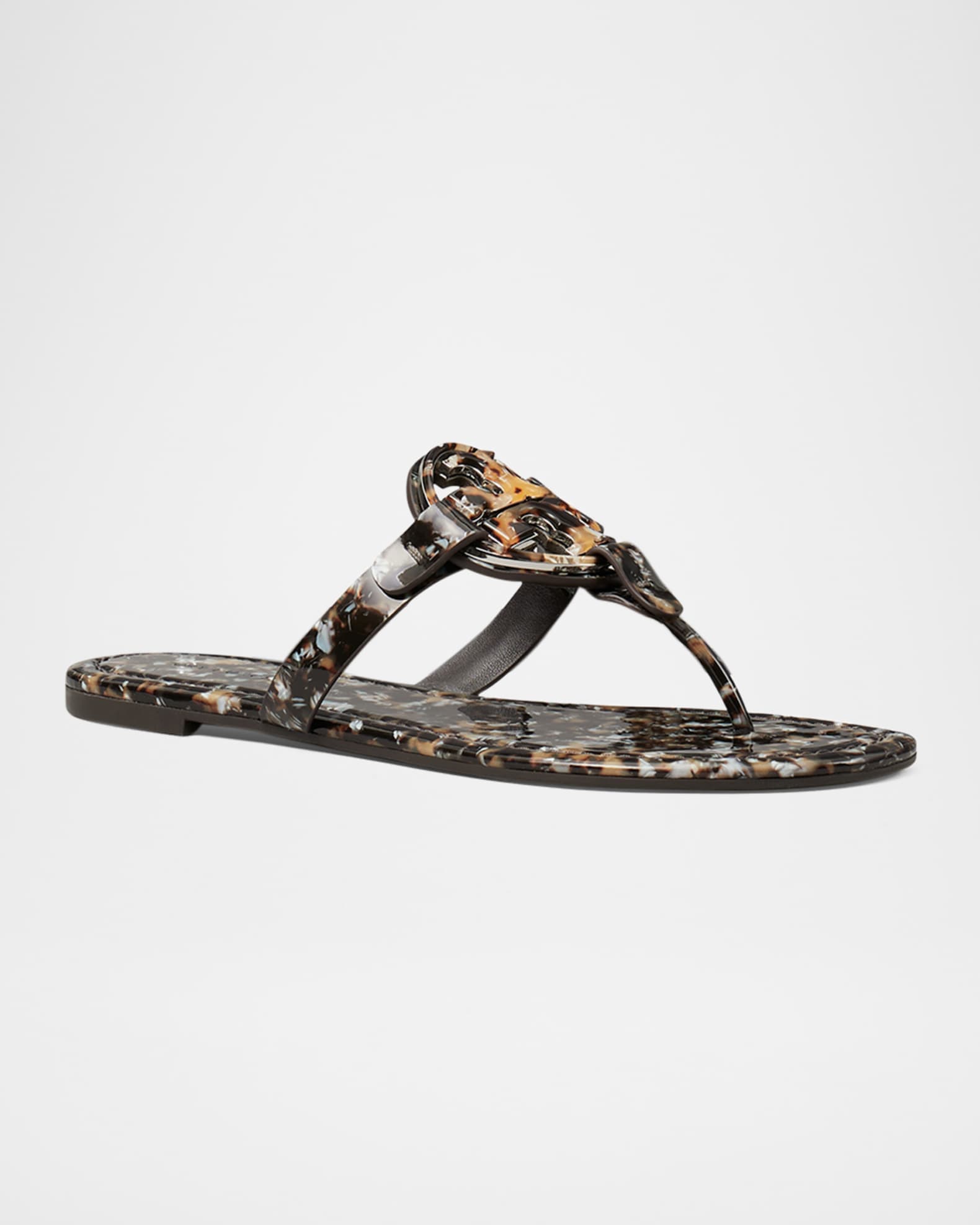 TORY BURCH【サンダル】レザー/クロコプリント ピアス スライド: レディース サンダル | Tory Burch JP