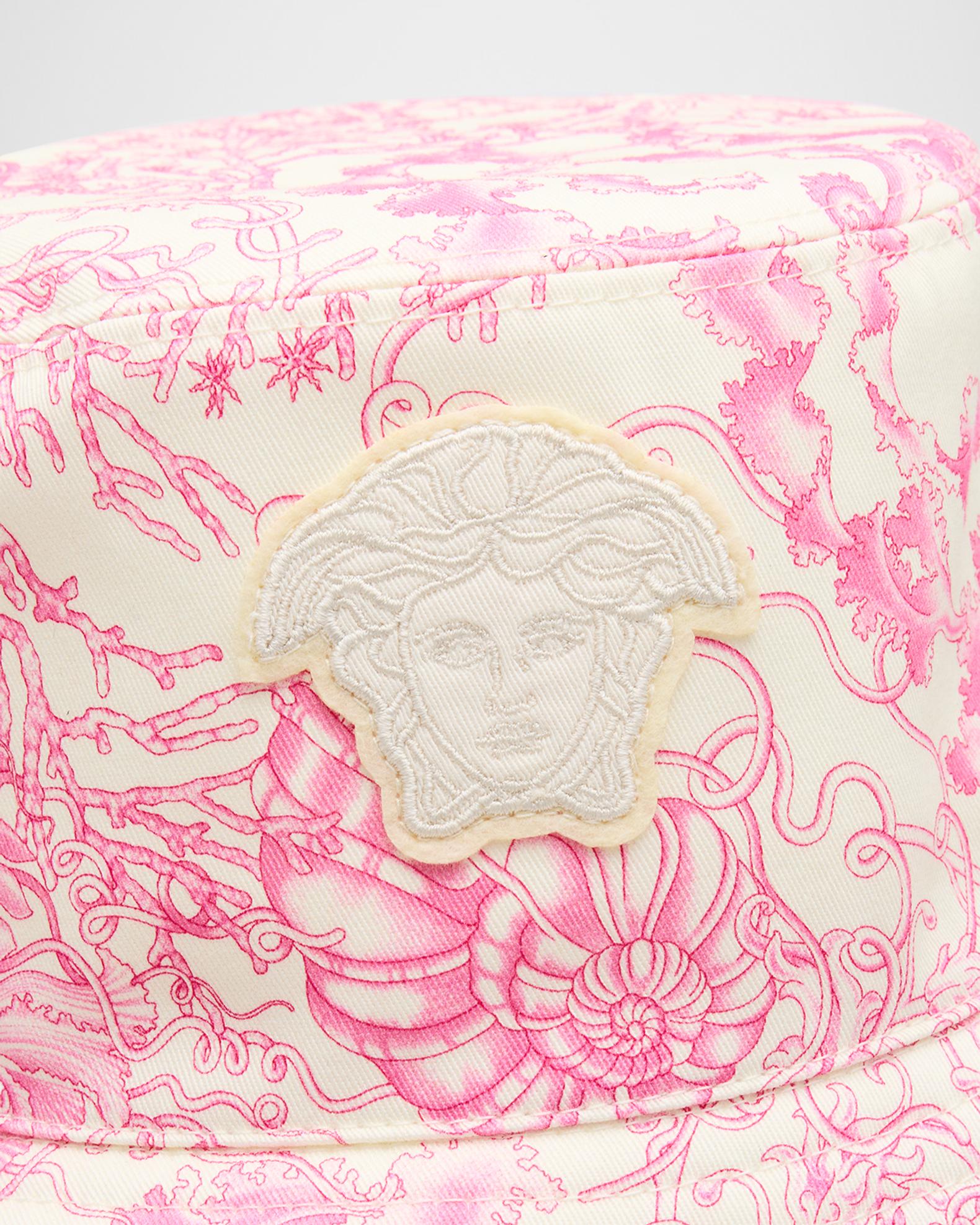 Gianni Versace Pink Embroidered Women’s Hat Vintage Versace Hat - Etsy main image 3