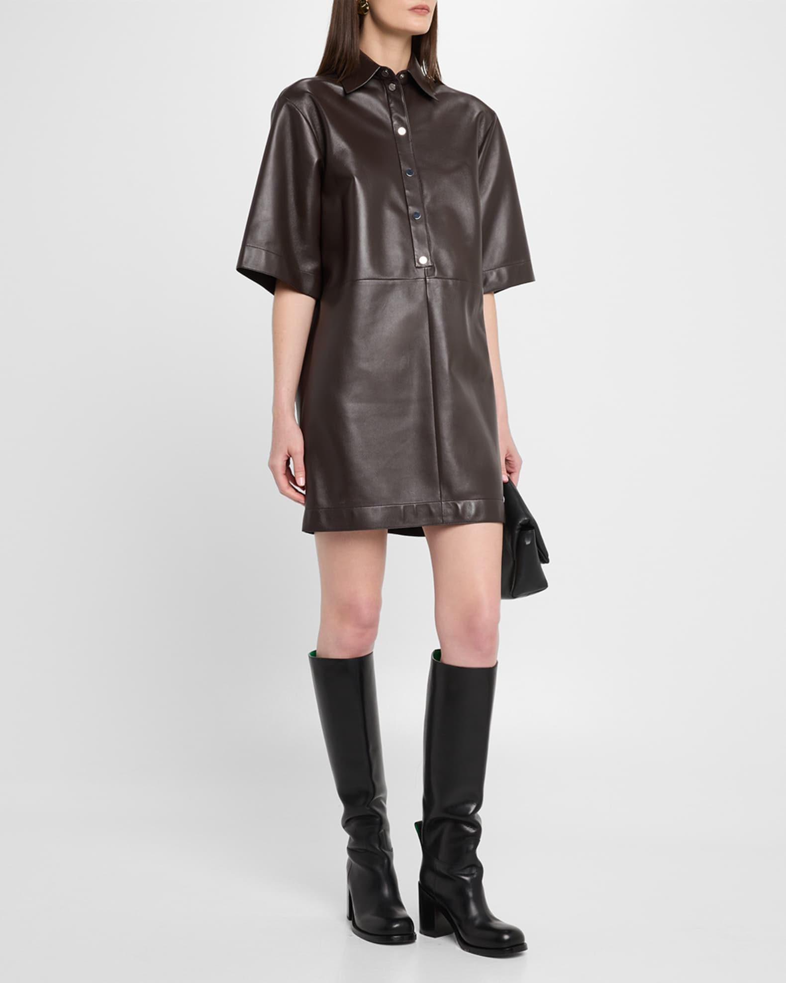 layered flare dress Night Rider Fit And Flare Mini Dress Black main image 0