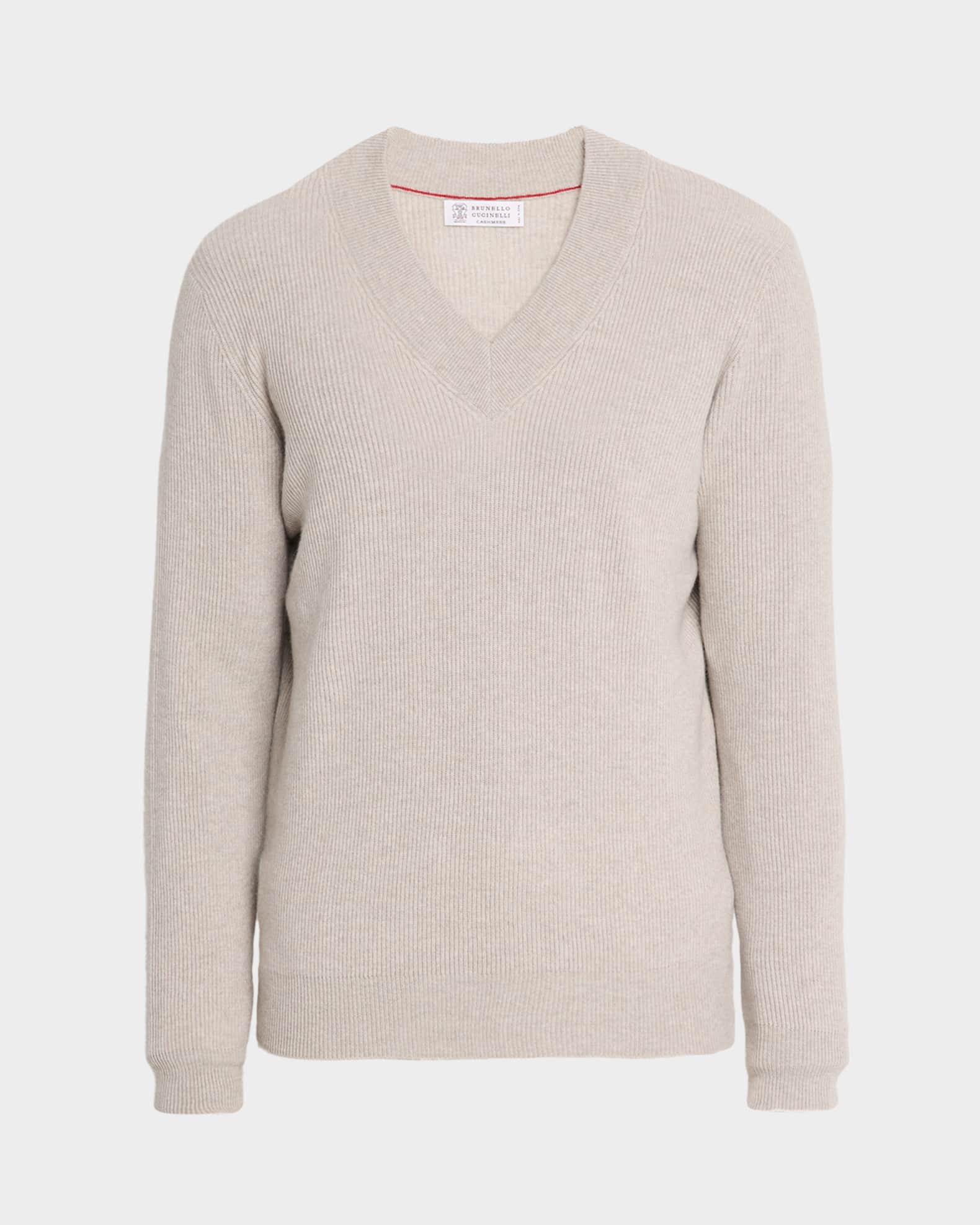 Brunello Cucinelli Men's V-Neck Cashmere Rib Sweater | Neiman Marcus