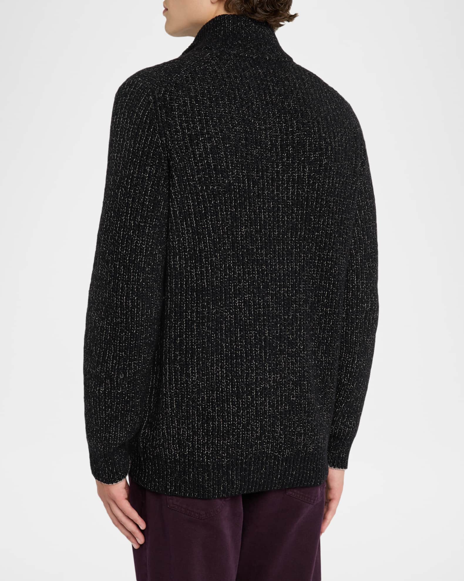 Brunello Cucinelli Men's Wool, Silk, and Cashmere Full-Zip Sweater