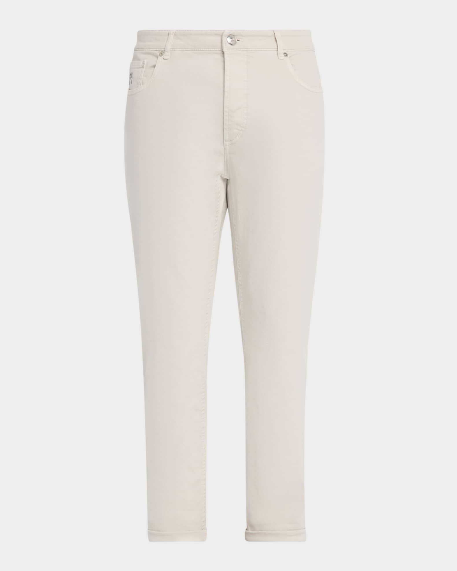 パンツ BRUNELLO CUCINELLI Cotton 5-pocket trousers Brunello Cucinelli Men's Traditional-Fit Denim Five-Pocket