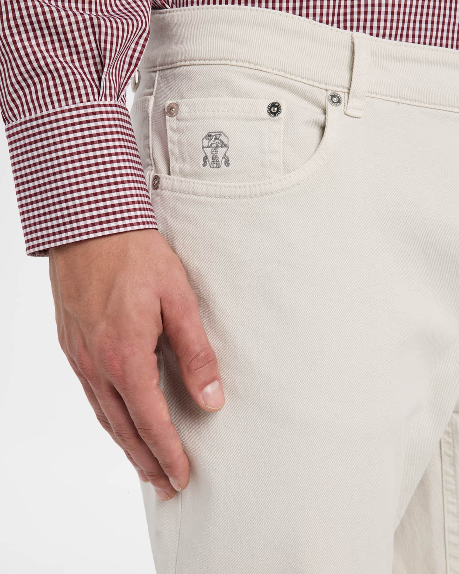 Brunello Cucinelli Men's Traditional-Fit Denim Five-Pocket
