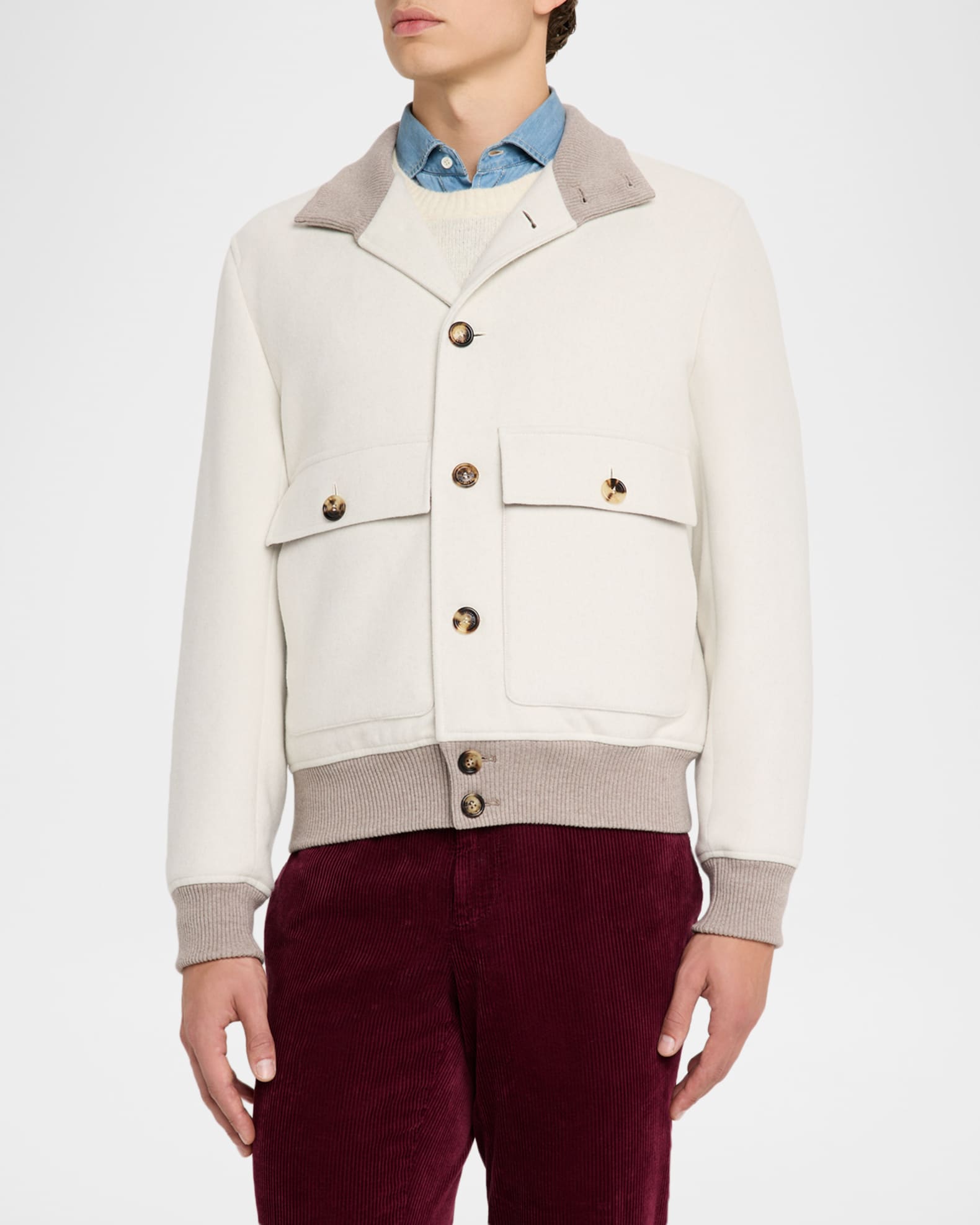 BRUNELLO CUCINELLI ウール混ジャケット BRUNELLO CUCINELLI Virgin Wool Field Jacket for Men | MR PORTER