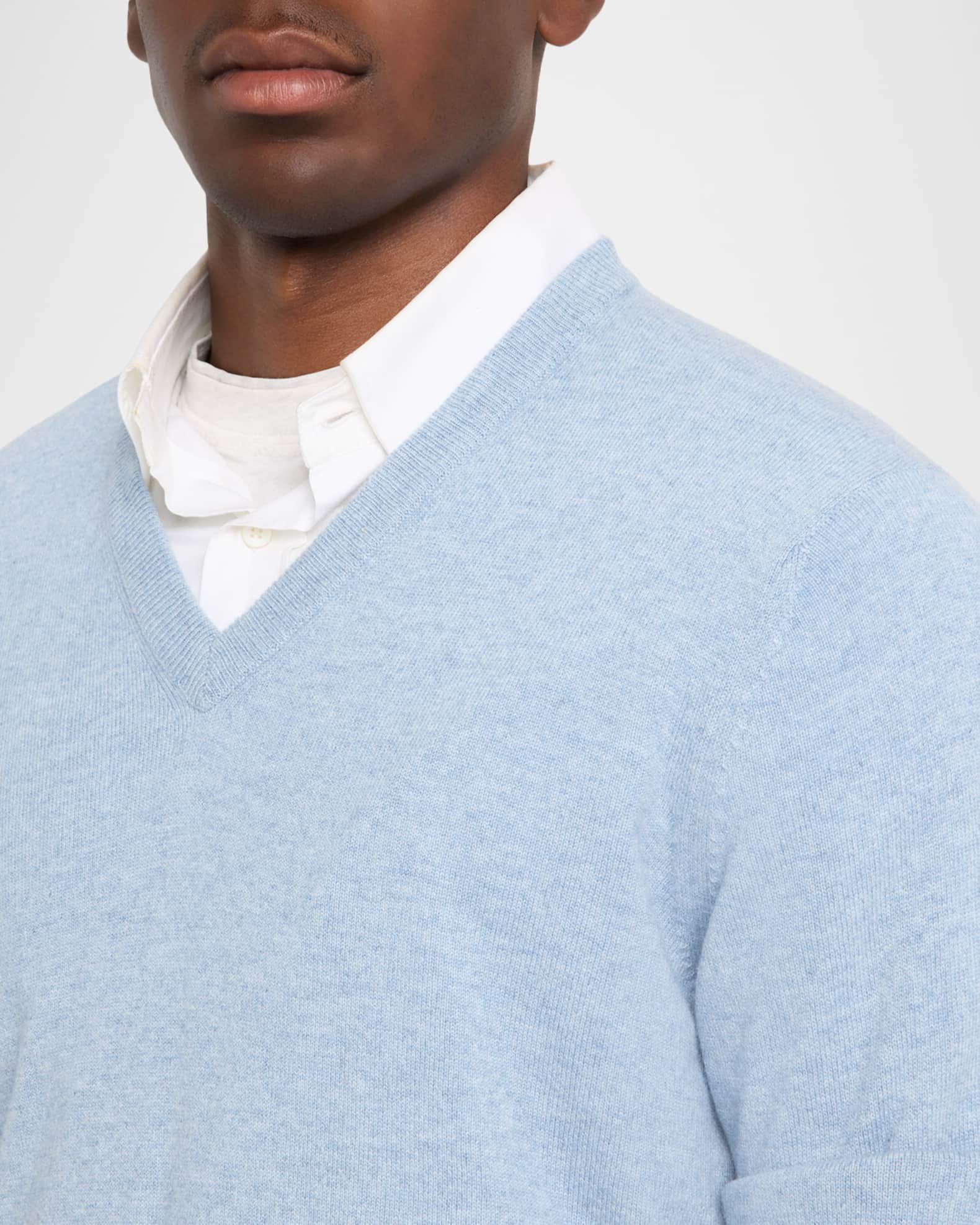 Brunello Cucinelli Men's Cashmere Classic Fit V-Neck Sweater