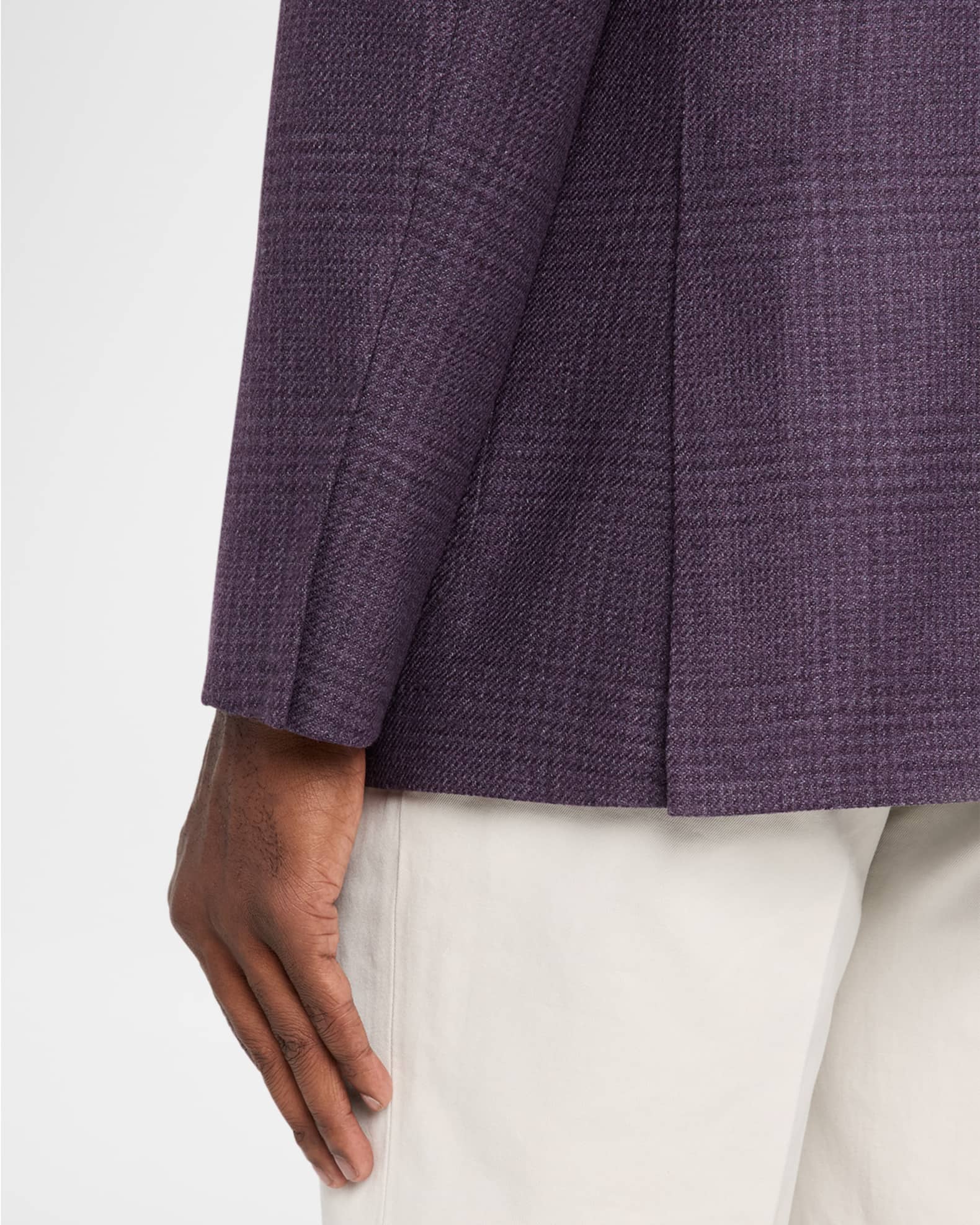 Men's Tonal Prince of Wales Patch-Pocket Sport Coat 1