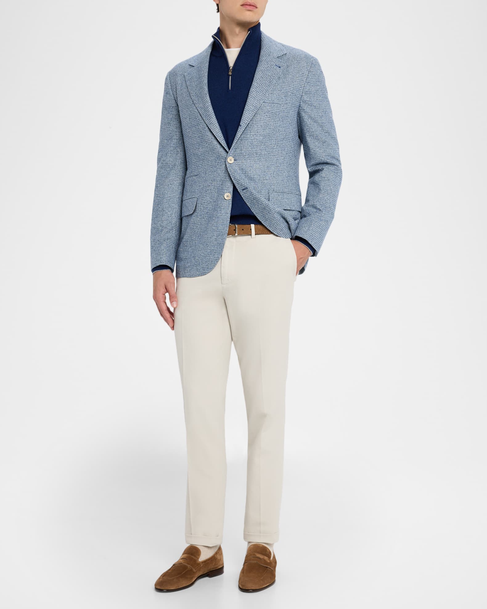Men's Cashmere Quarter-Zip Sweater 1
