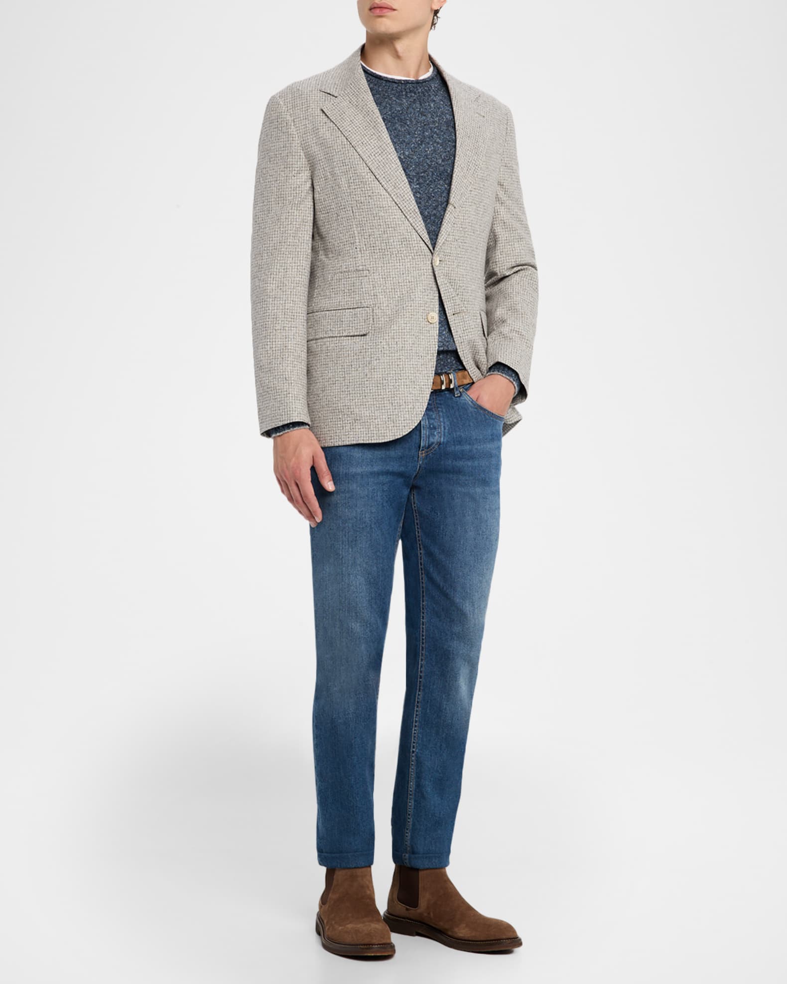 Men's Micro-Check Houndstooth Sport Coat 1