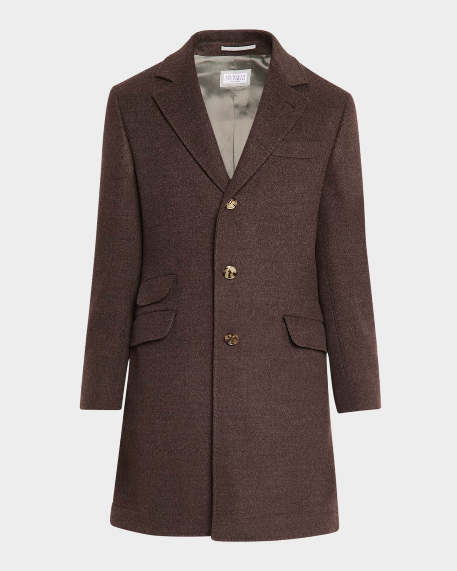 Men's Traditional-Fit Wool Overcoat 0