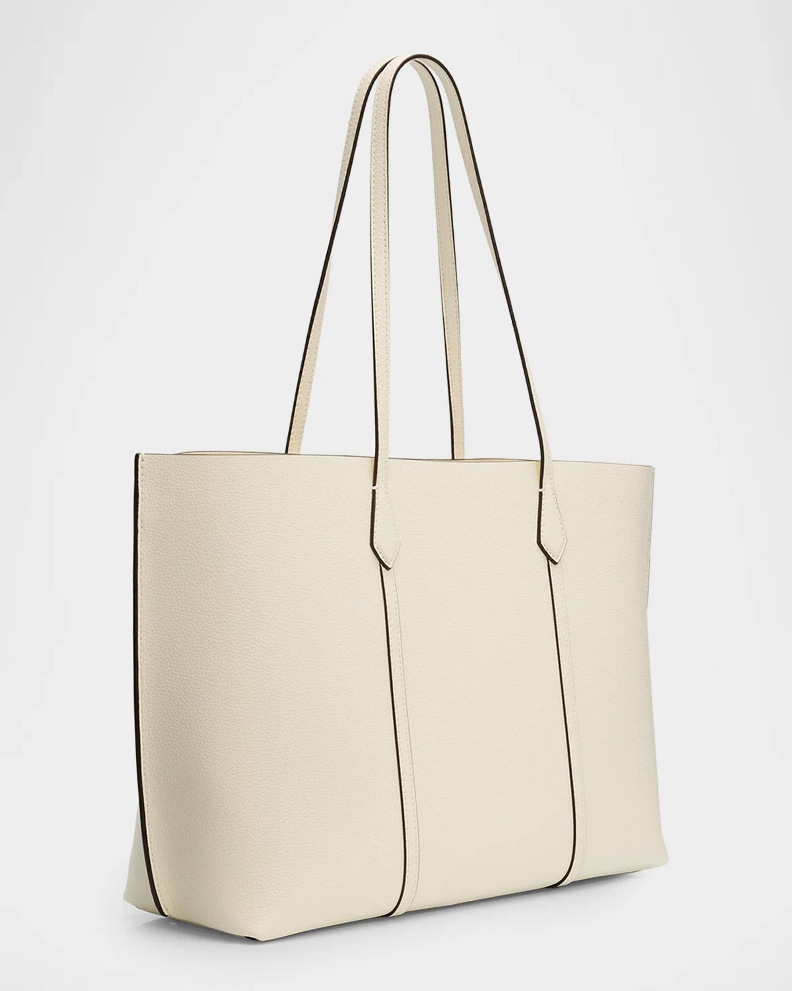 Tory Burch Perry Leather Compartment Tote Bag | Neiman Marcus