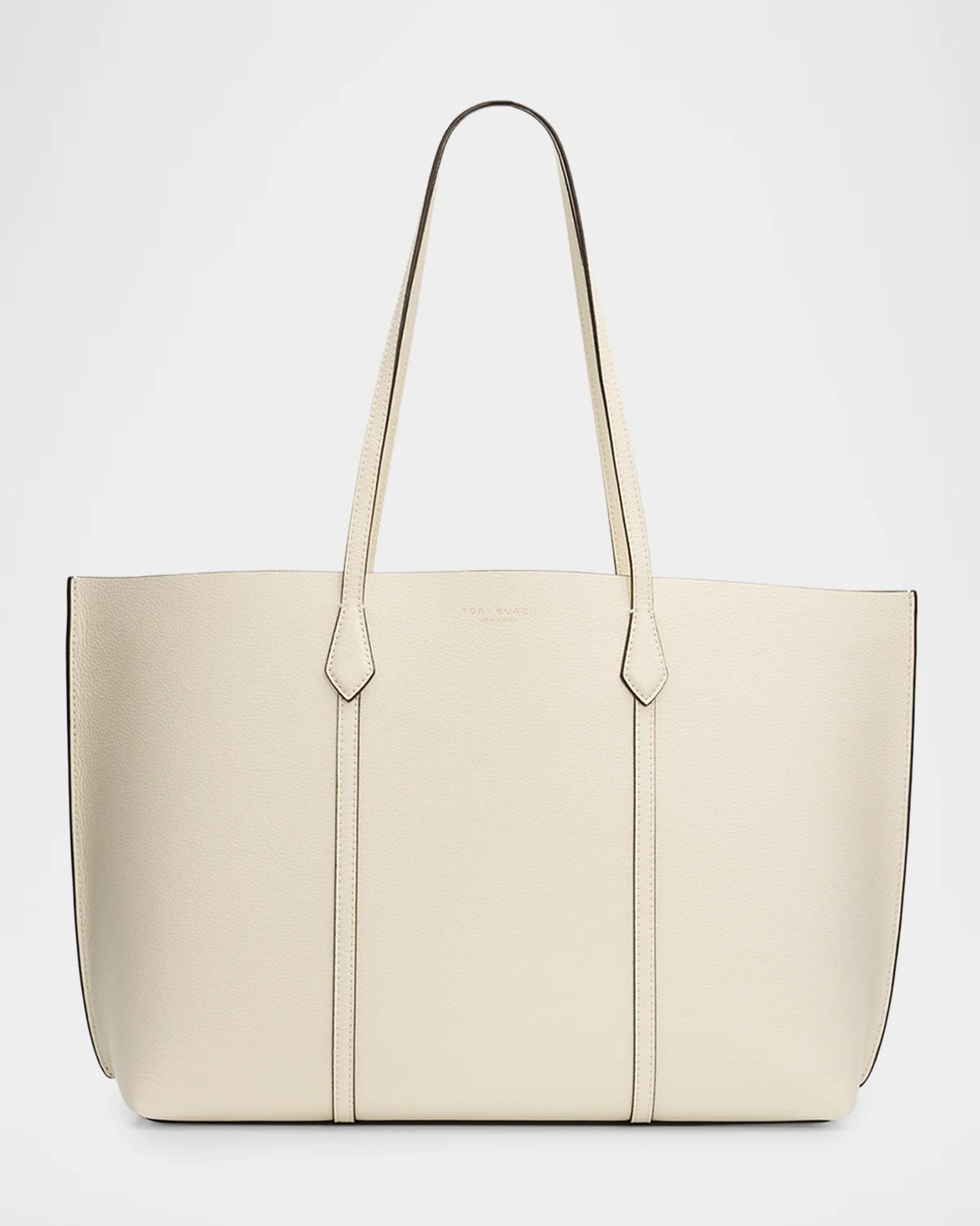 Tory Burch Perry Leather Compartment Tote Bag | Neiman Marcus
