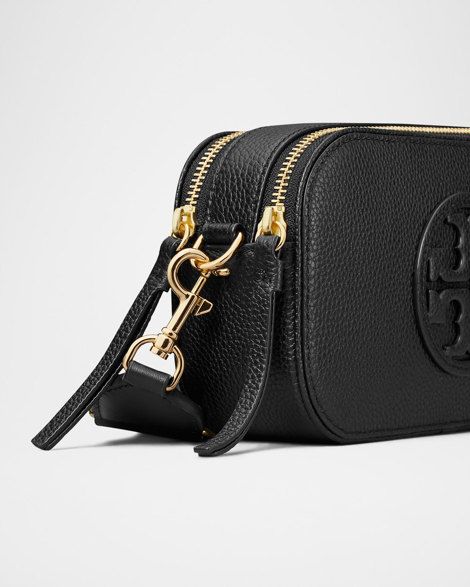 Tory Burch Miller Mini Zip Leather Crossbody Bag | Neiman Marcus