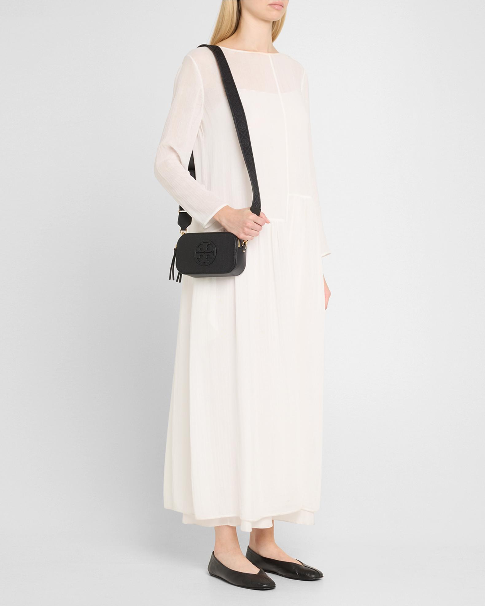 Tory Burch Miller Mini Zip Leather Crossbody Bag | Neiman Marcus