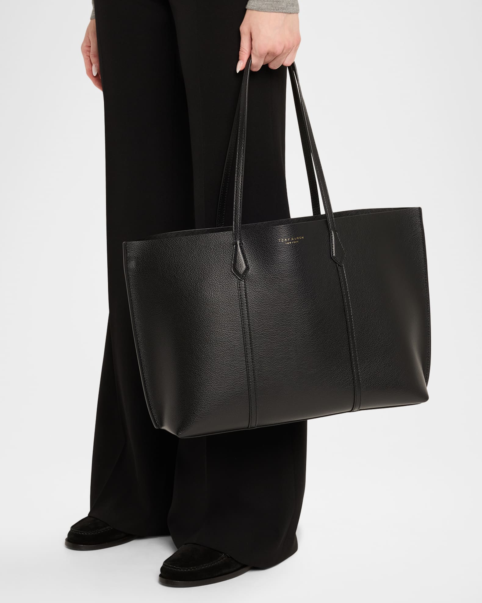 トートバッグ Tory Burch PERRY TRIPLE-COMPARTMENT SHOPPING BAG Tory Burch Perry Leather Triple Compartment Tote | Neiman Marcus