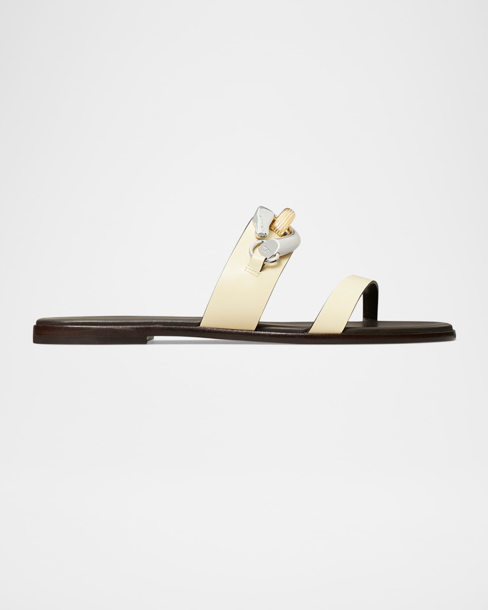 Tory Burch Jessa Leather Two-Band Sandals | Neiman Marcus