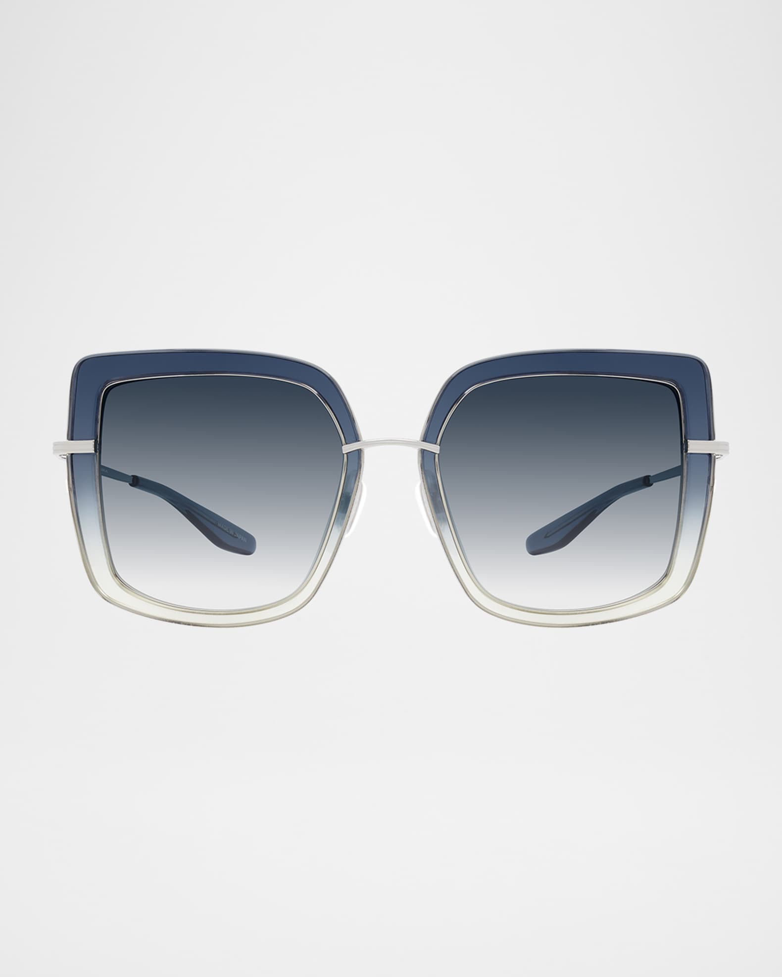 Margret Square Ombre Acetate & Titanium Sunglasses 0