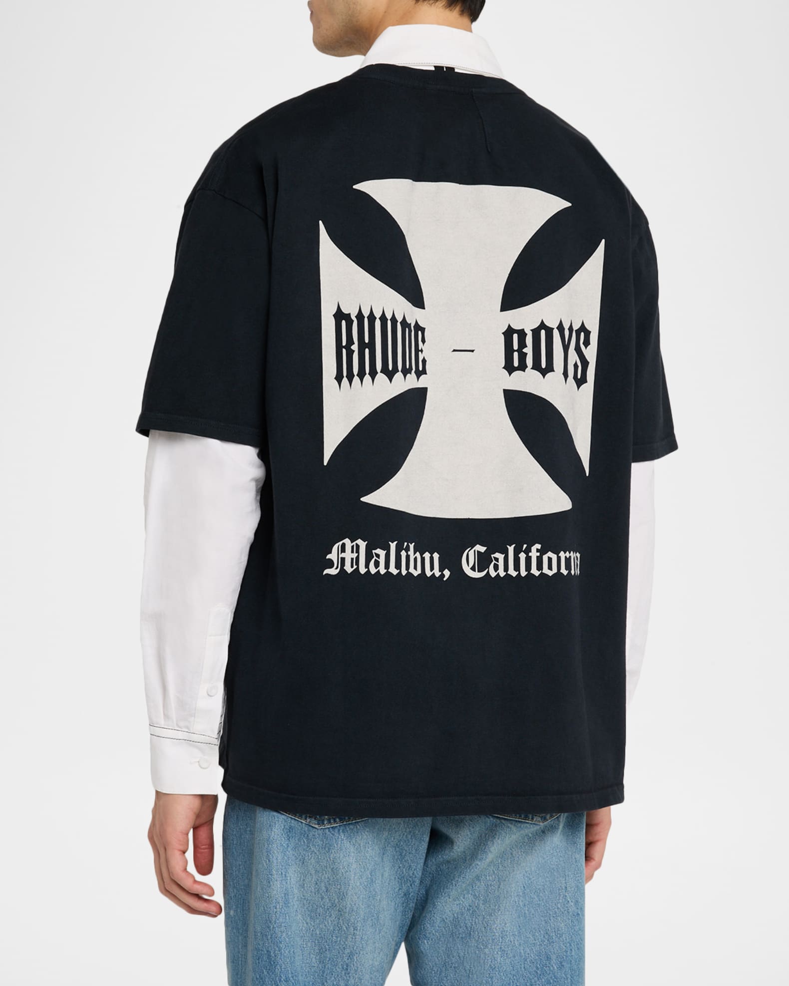 【関税込み】Rhude ブラック 'Rhude Boys' Tシャツ Sneaker-Politics-RHUDE-