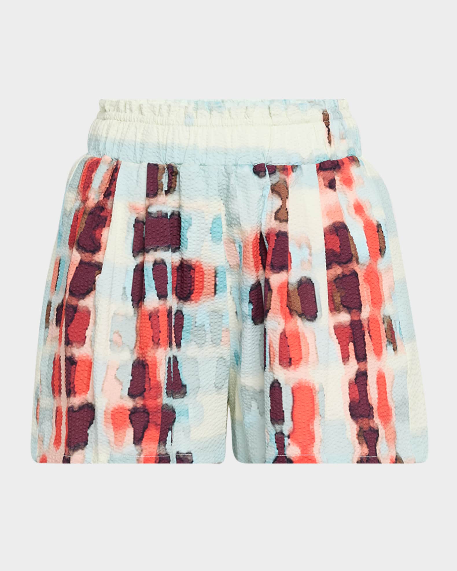 Giorgio Printed Cotton-Stretch Pull-On Shorts 0