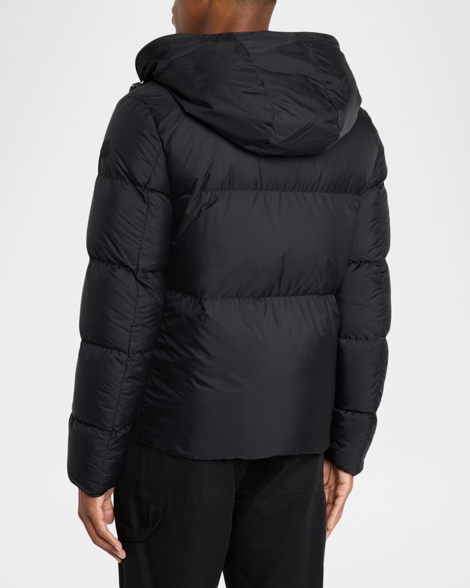 Moncler Men's Montcla Hooded Short Down Jacket | Neiman Marcus