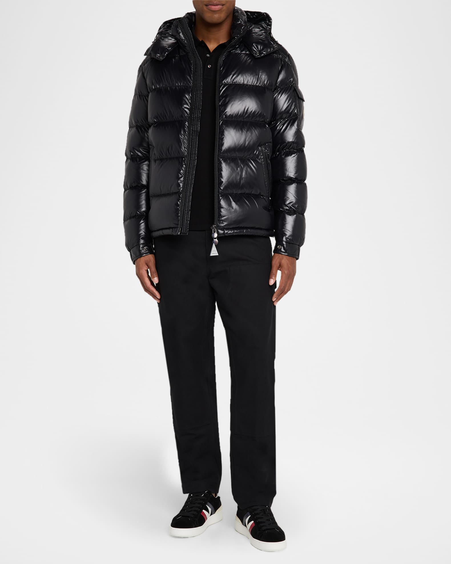 Moncler Men's Maya Hooded Short Down Puffer Jacket | Neiman Marcus