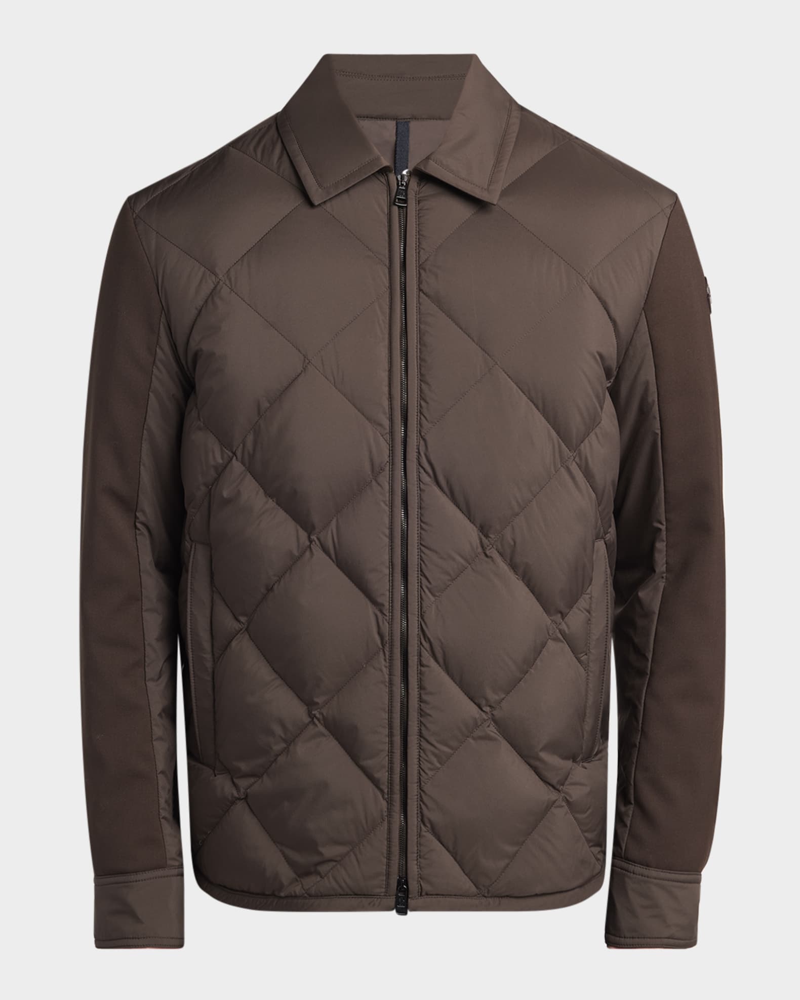 MONCLER｜JACKETS (9B00025 M1131 030) Moncler Men's Edit Diamond Quilt Aiguille Shirt Jacket