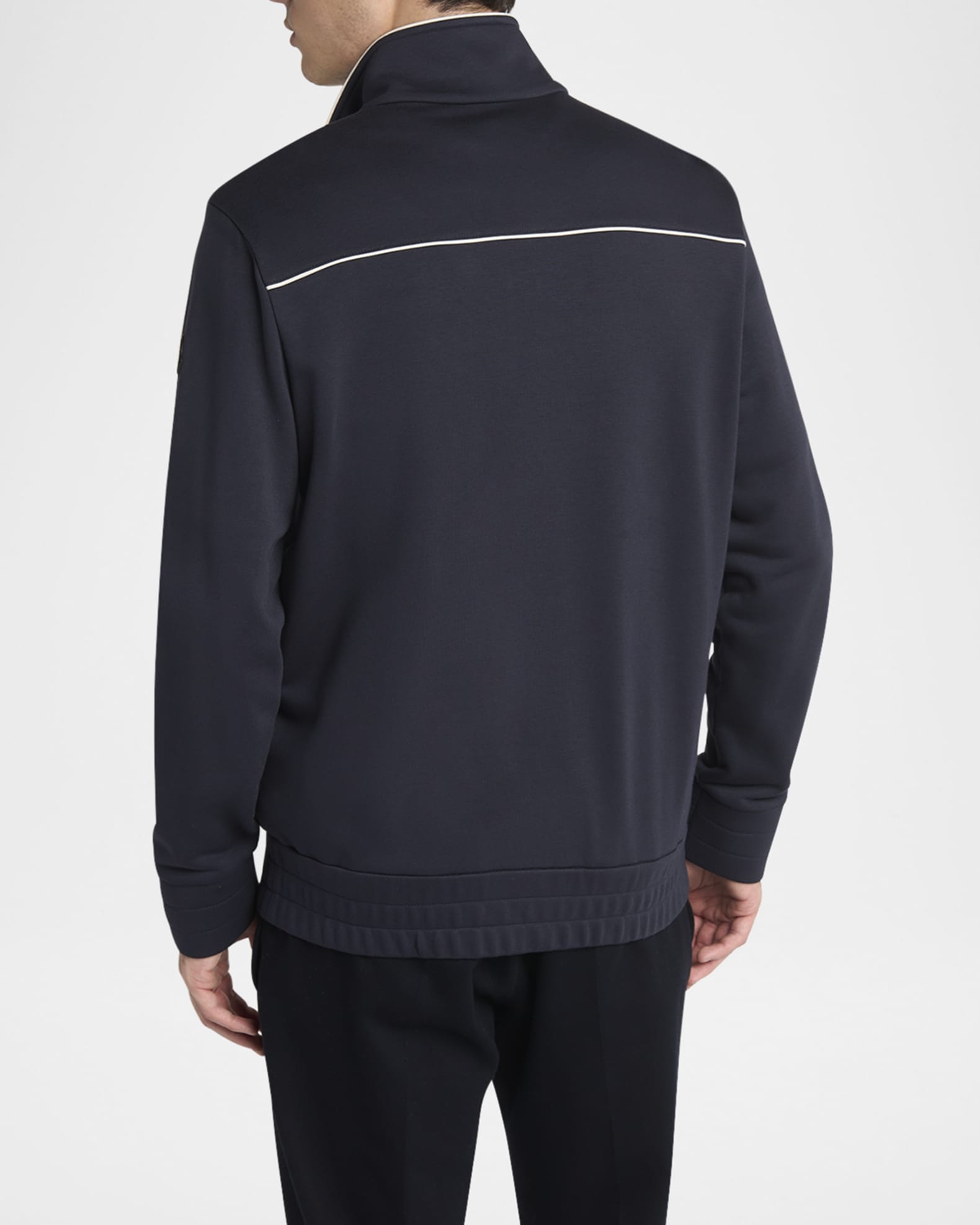 Moncler Men's Fleece Zip Jacket | Neiman Marcus